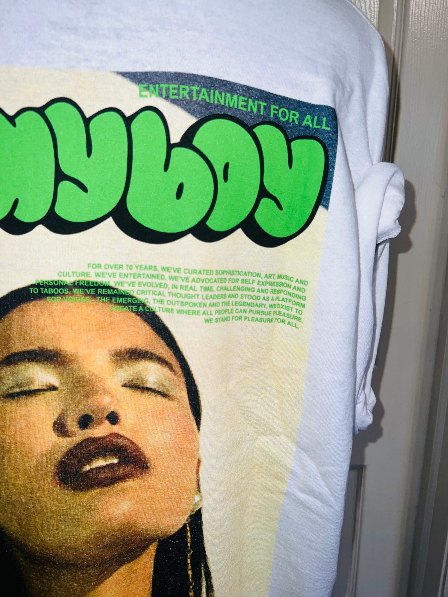 Playboy Double Sided Oversized Distressed Tee