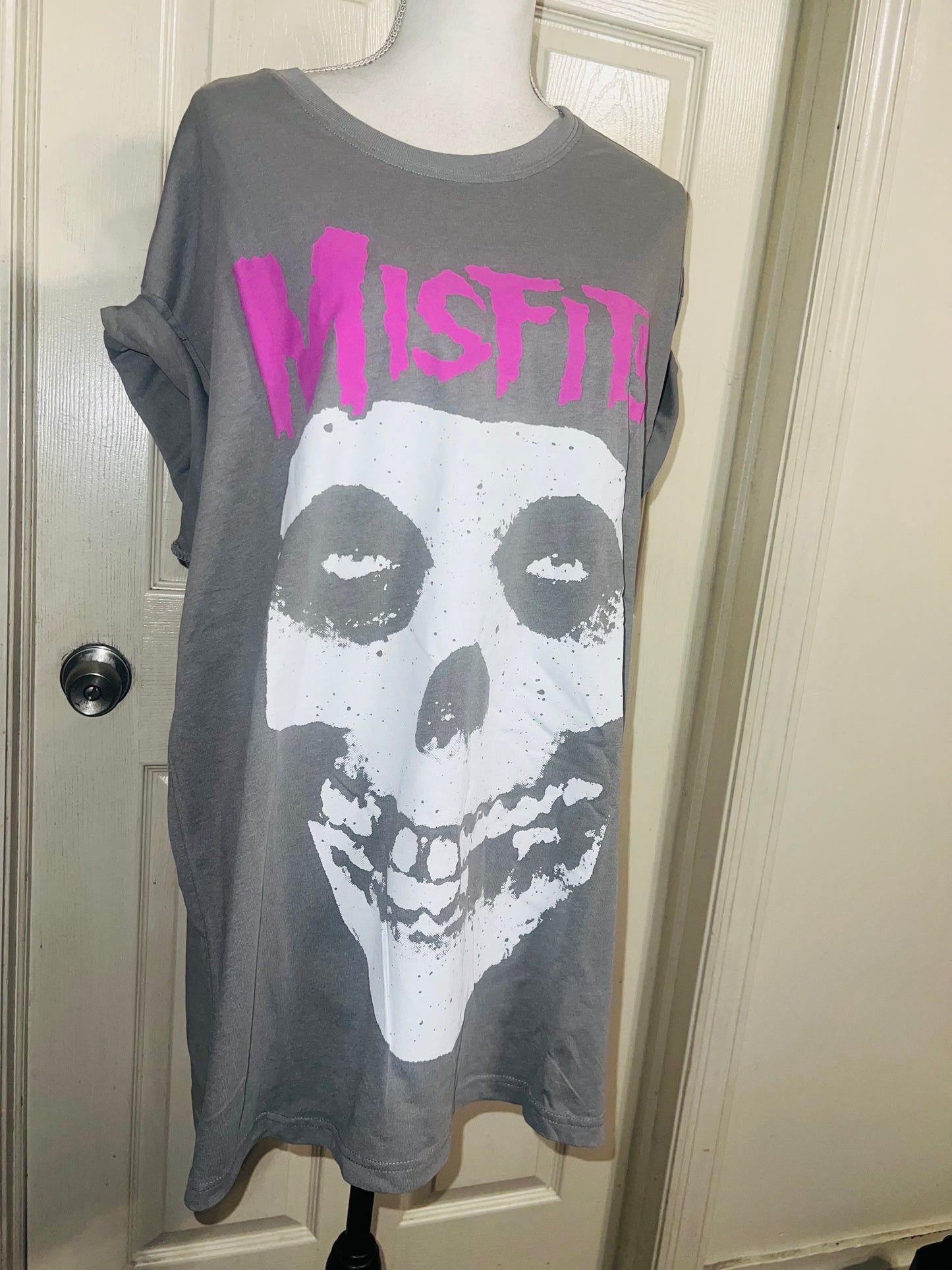 Misfits Double Sided Oversized Distressed Tee