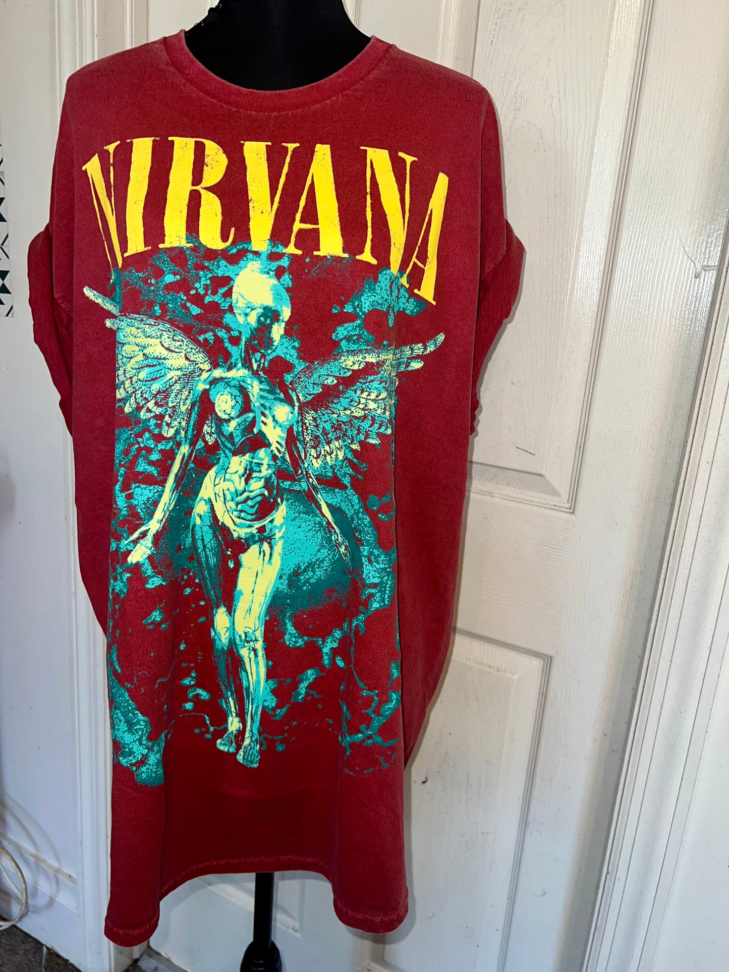 Nirvana Oversized Distressed Tee