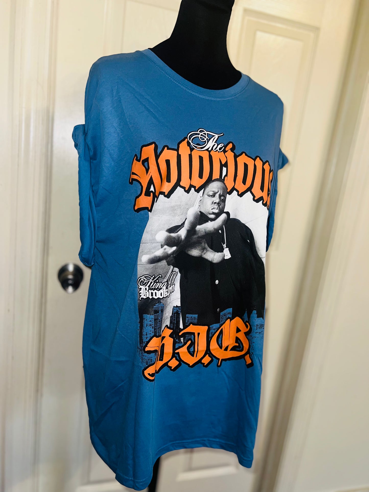 Notorious BIG Oversized Distressed Tee