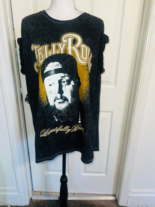 Jelly Roll Oversized Distressed Tee