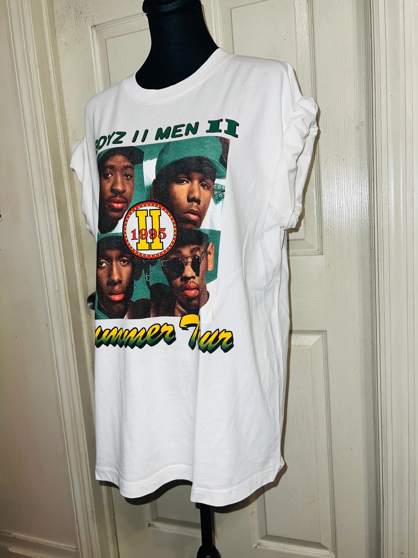 Boyz II Men Double Sided Oversized Distressed Tee