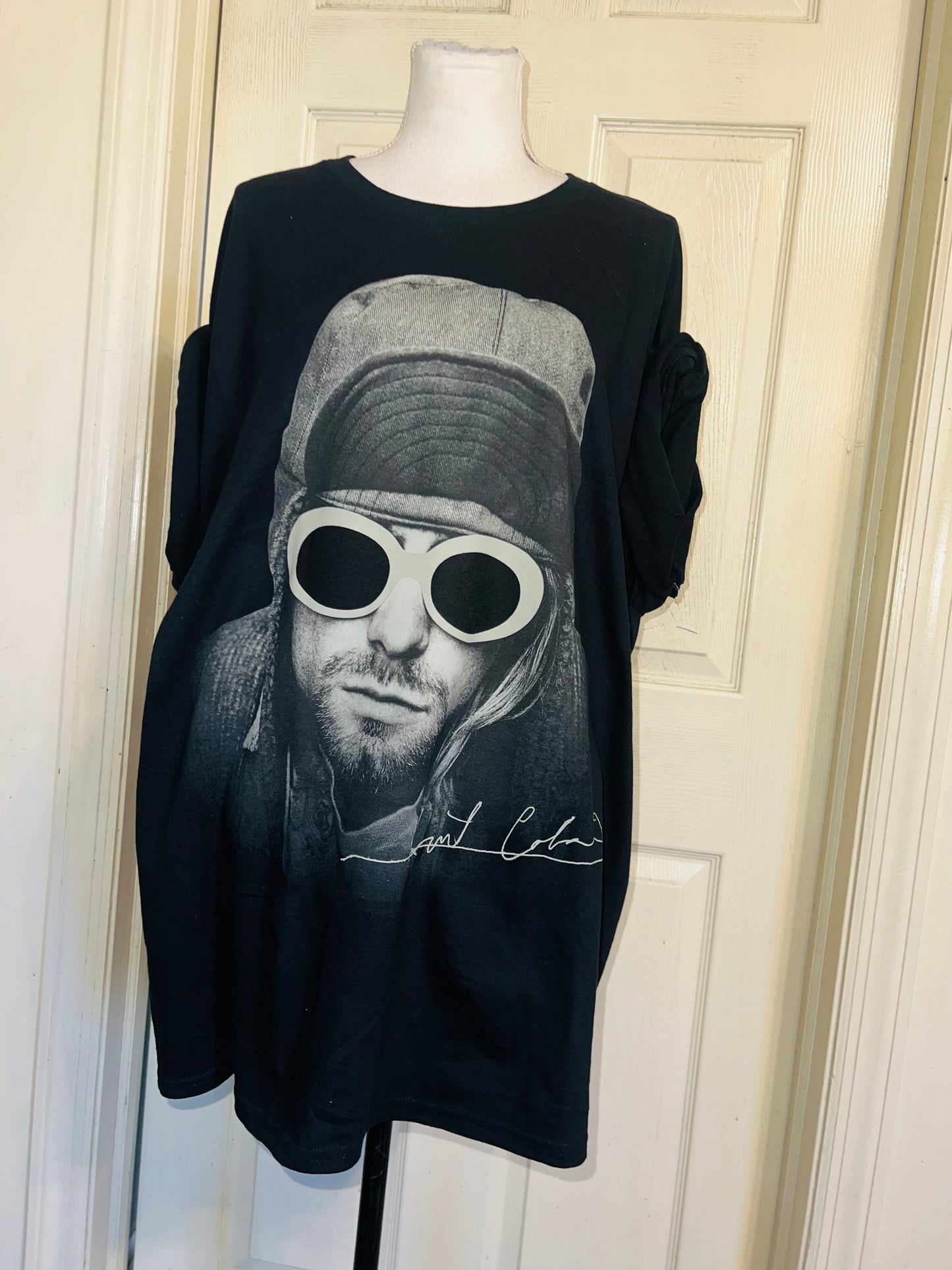 Kurt Cobain Oversized Distressed Tee