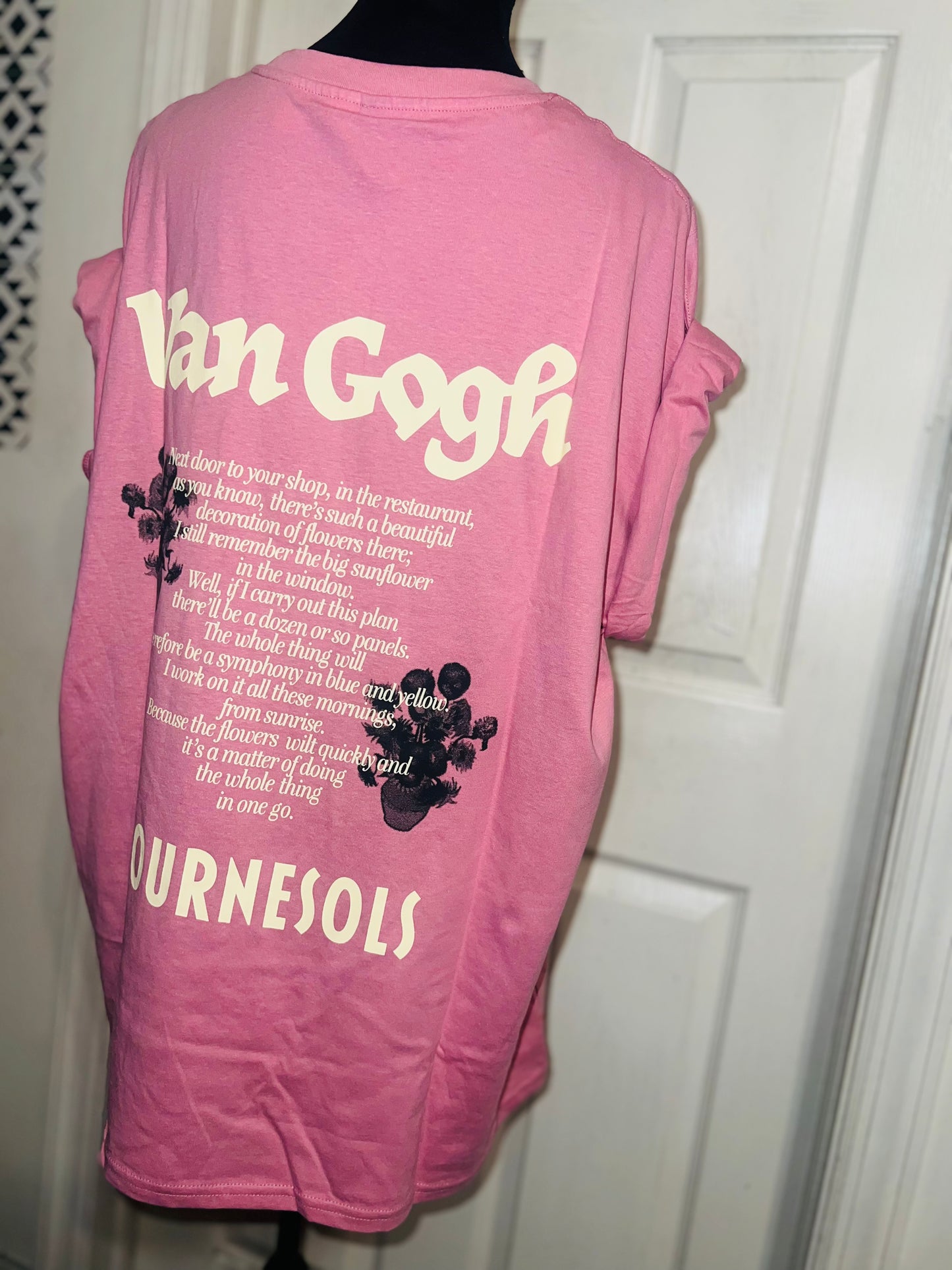 Vincent Van Gogh Double Sided Oversized Distressed Tee