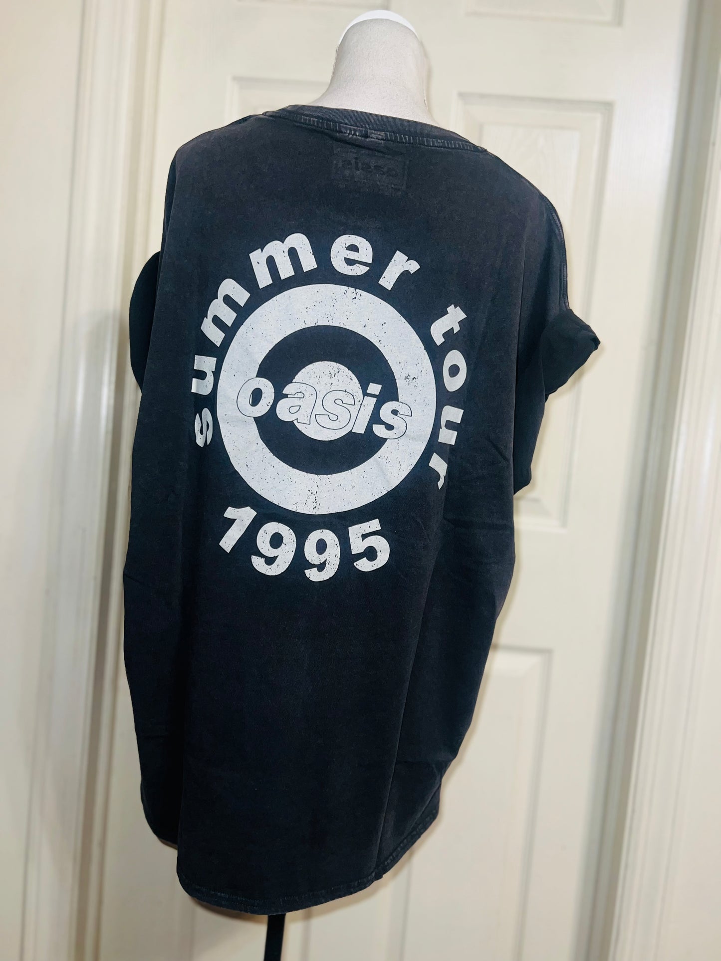 Oasis Double Sided Oversized Distressed Tee
