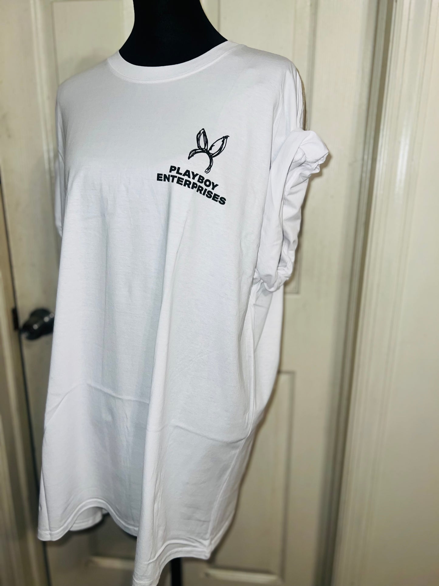 Playboy Double Sided Oversized Distressed Tee