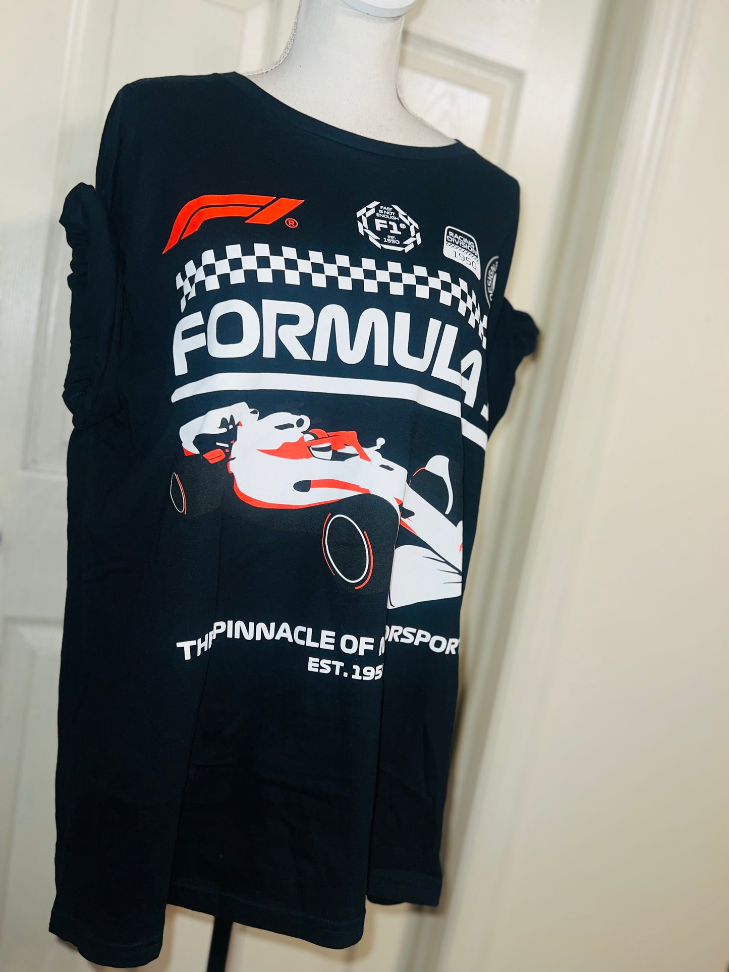 Formula 1 Oversized Distressed Tee