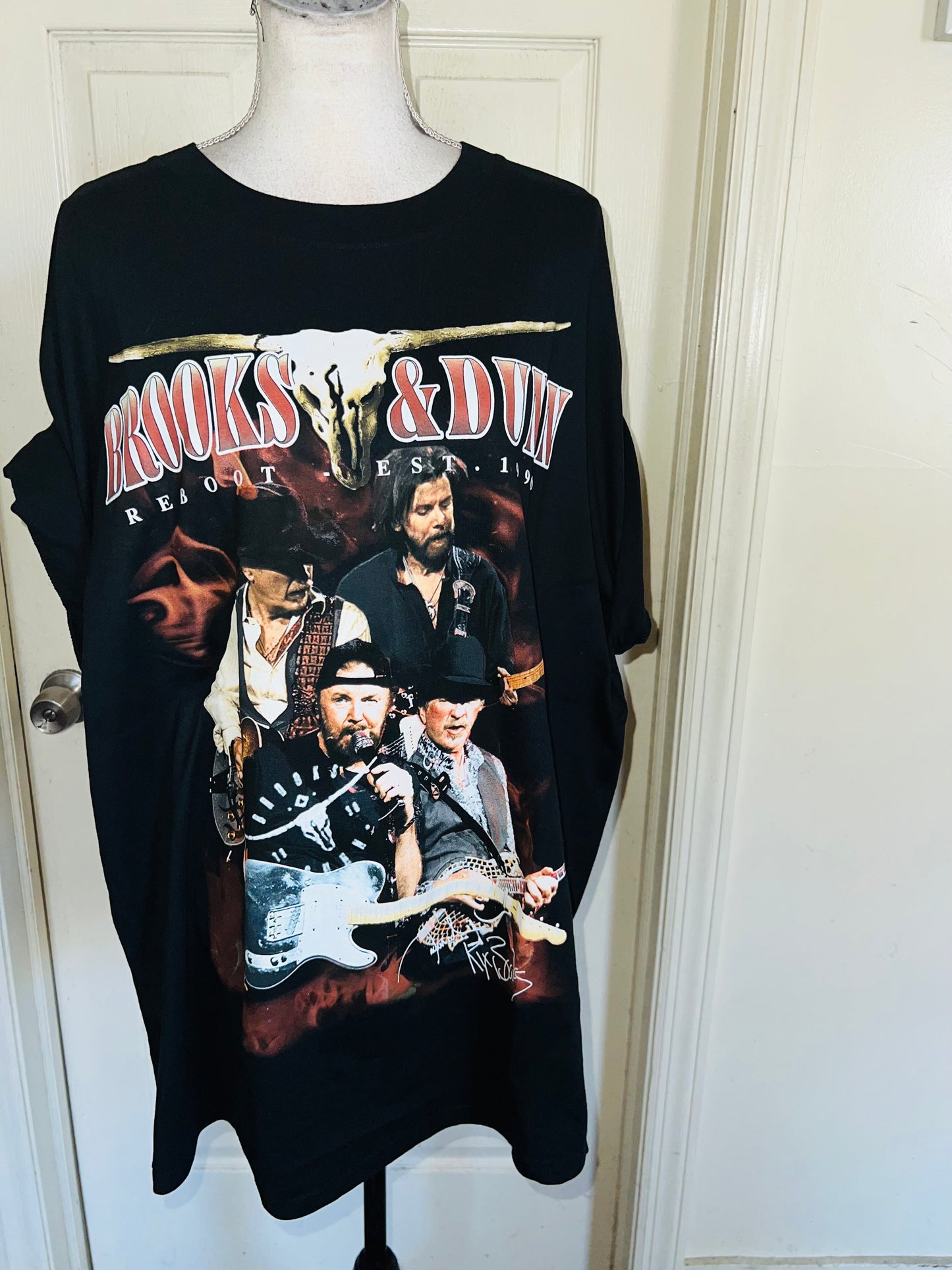 Brooks & Dunn Oversized Distressed Tee