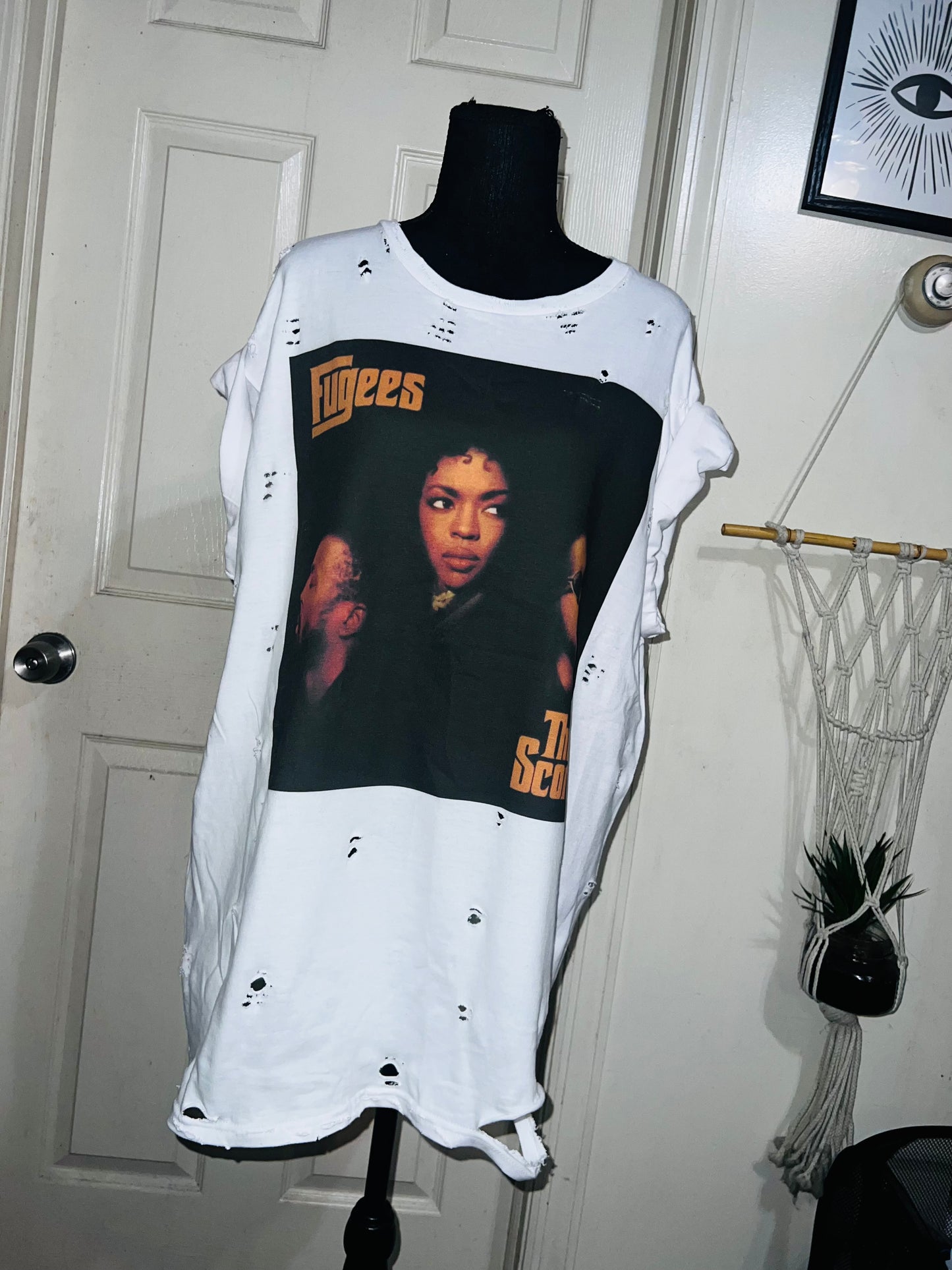 Fugees Oversized Distressed Tee