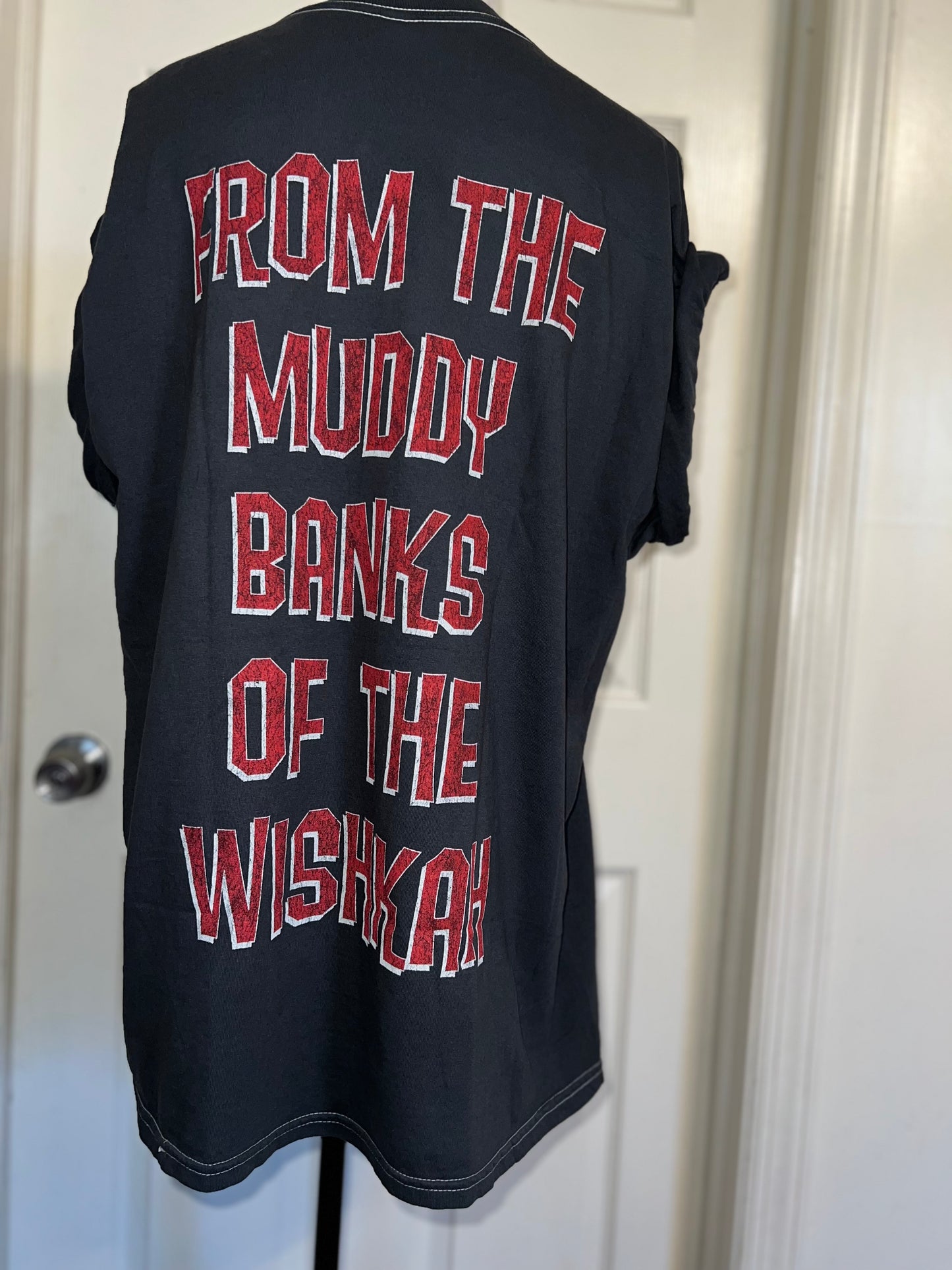 Nirvana Double Sided Oversized Distressed Tee