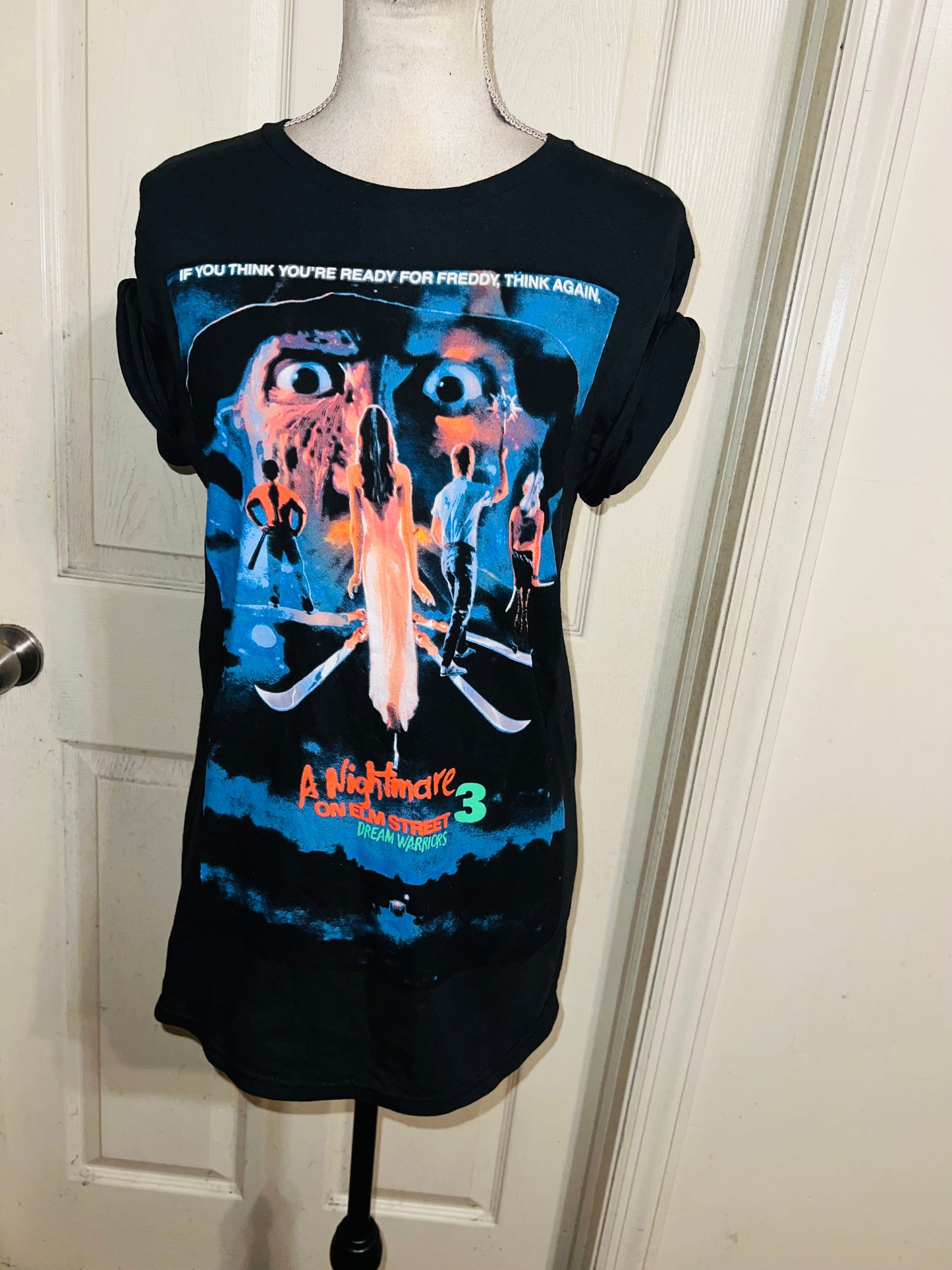 Nightmare On Elm Street Oversized Vintage Distressed Tee