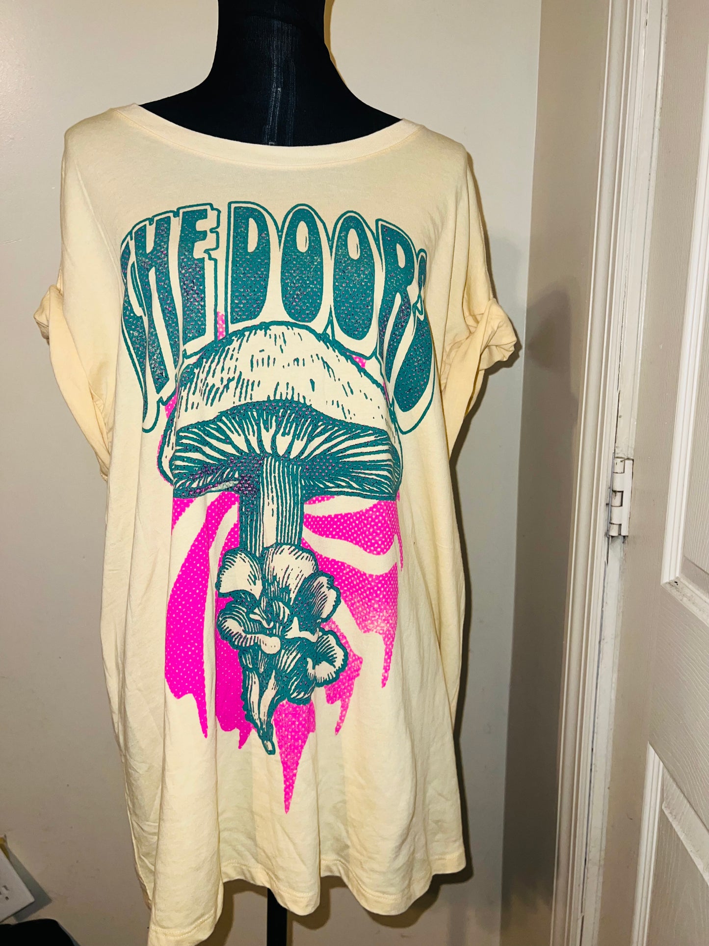 The Doors Double Sided Oversized Distressed Tee
