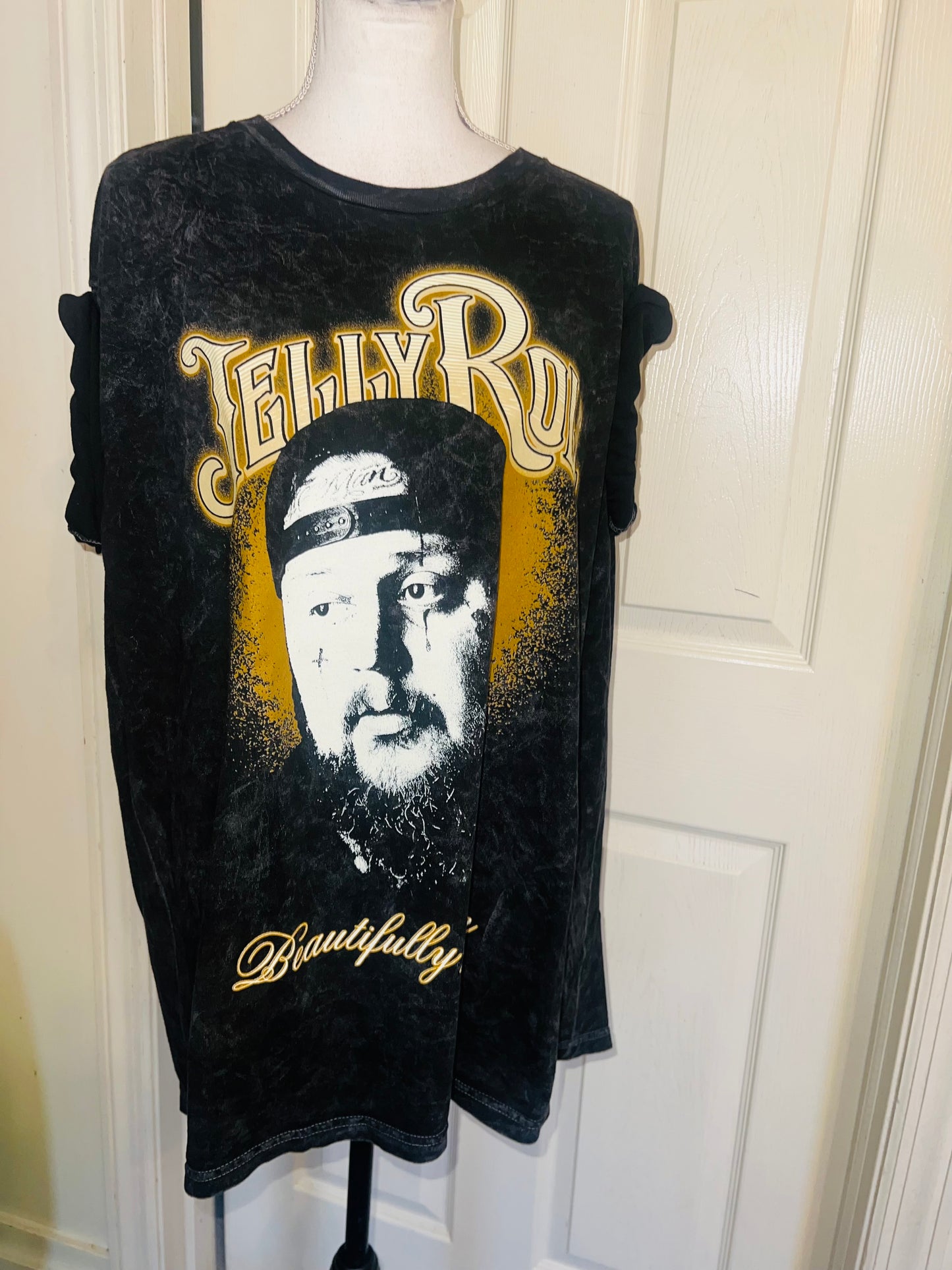 Jelly Roll Oversized Distressed Tee