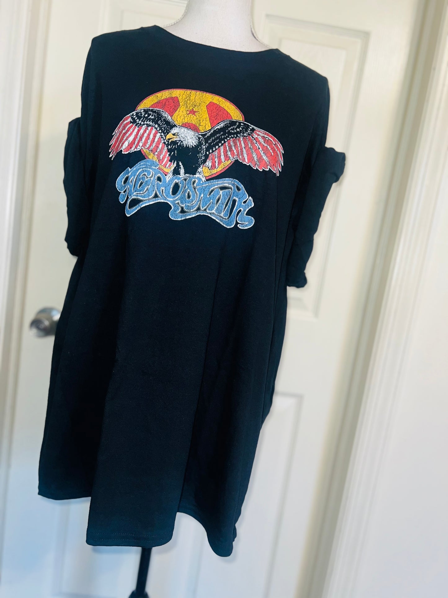 Aerosmith Oversized Distressed Tee