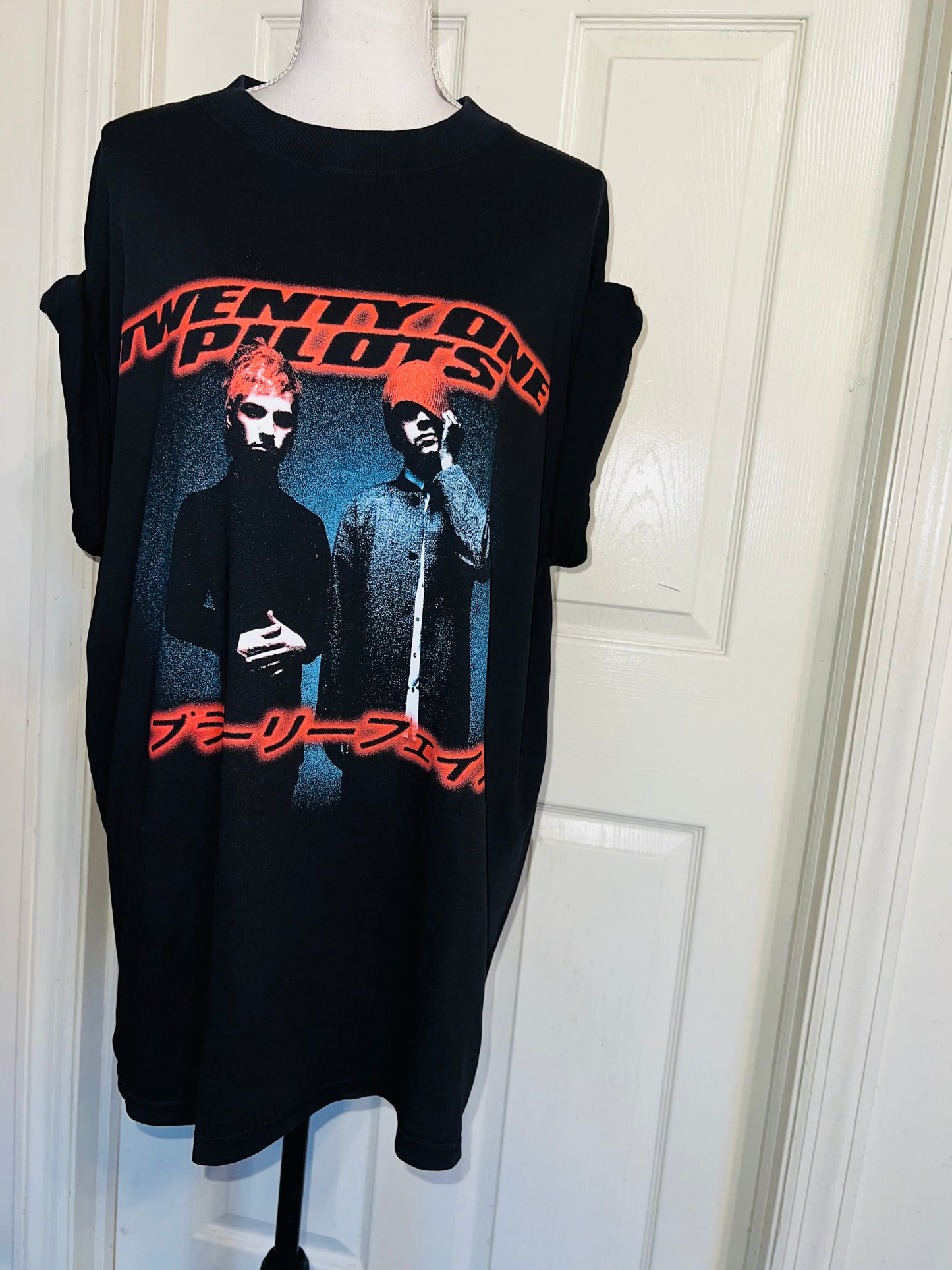 Twenty One Pilots Oversized Distressed Tee