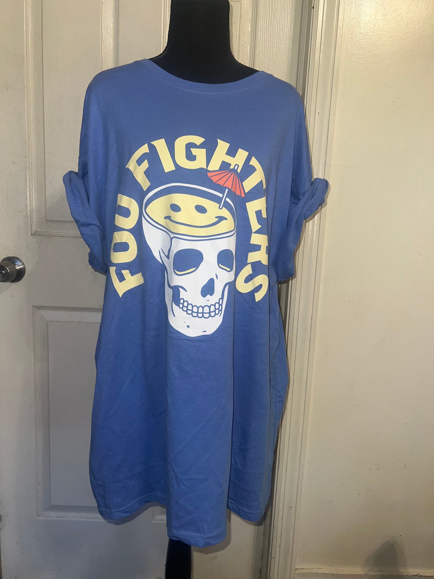 Foo Fighters Oversized Distressed Tee