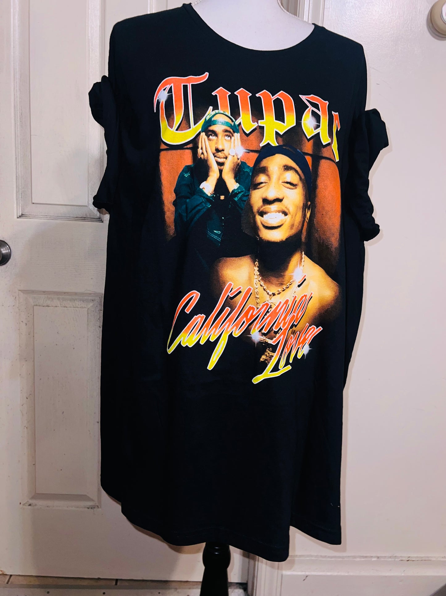 Tupac Oversized Distressed Tee