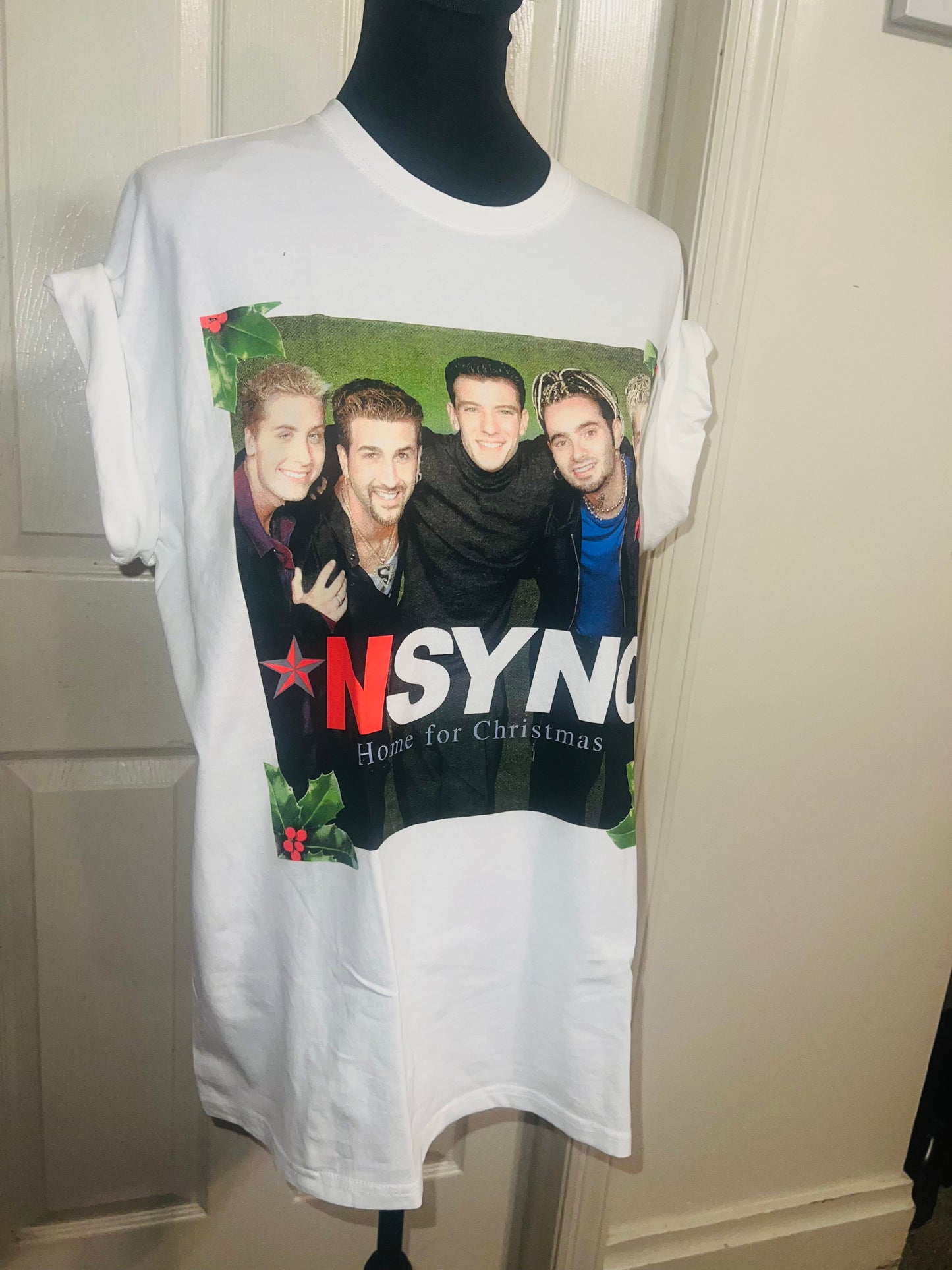 NSYNC Christmas Oversized Distressed Tee