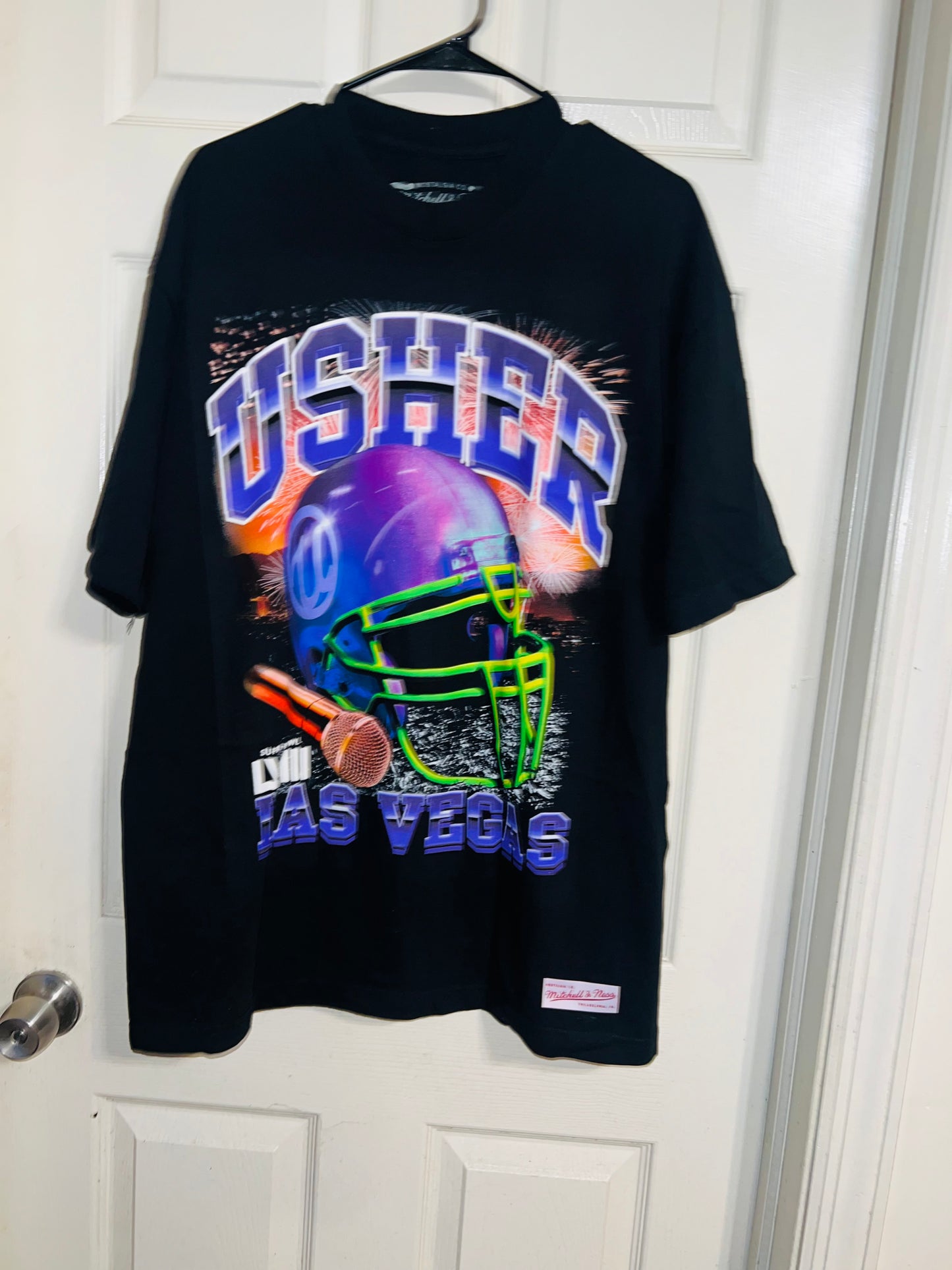 Usher Super Bowl Oversized Distressed Tee