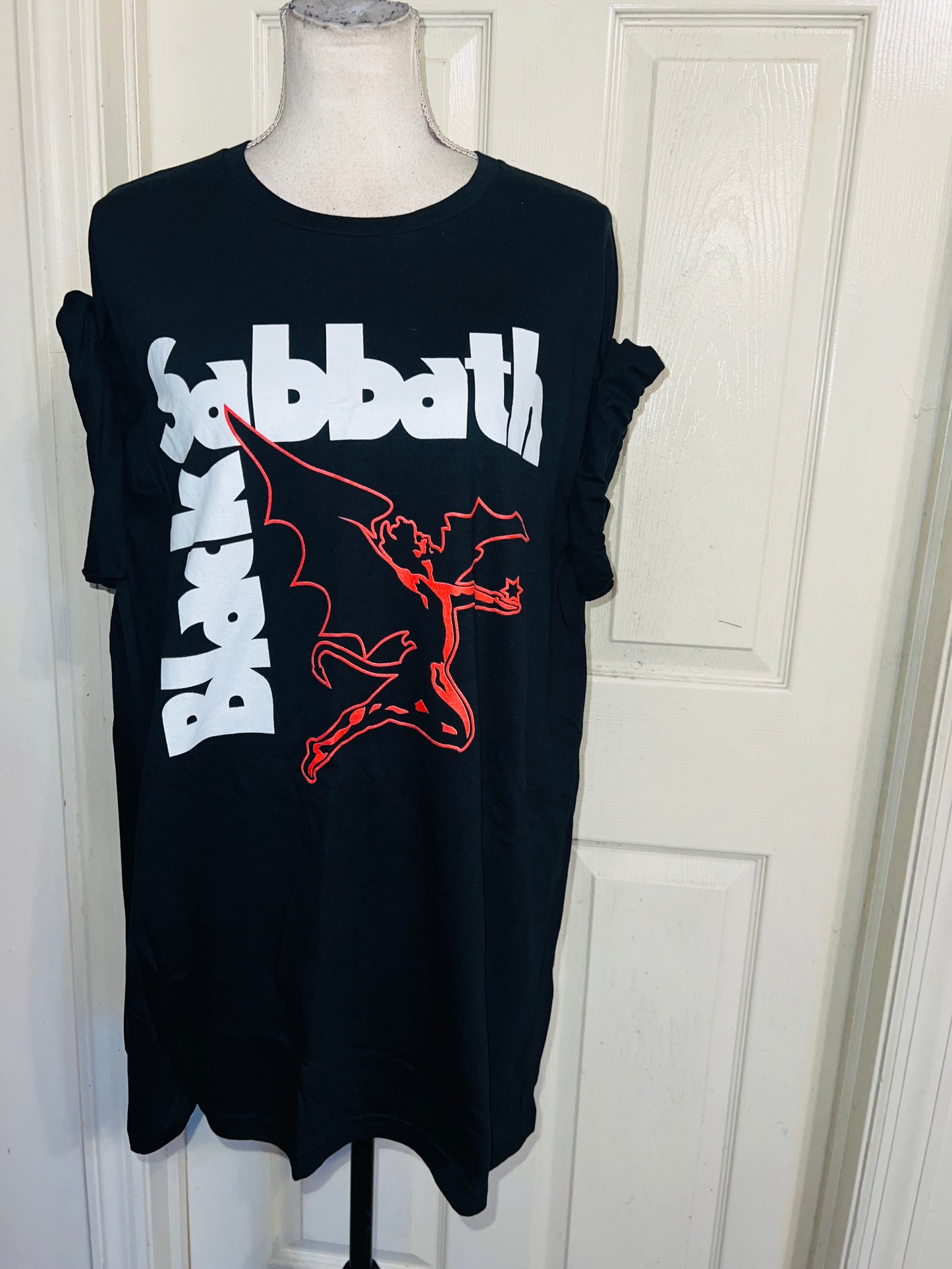 Black Sabbath Oversized Distressed Tee