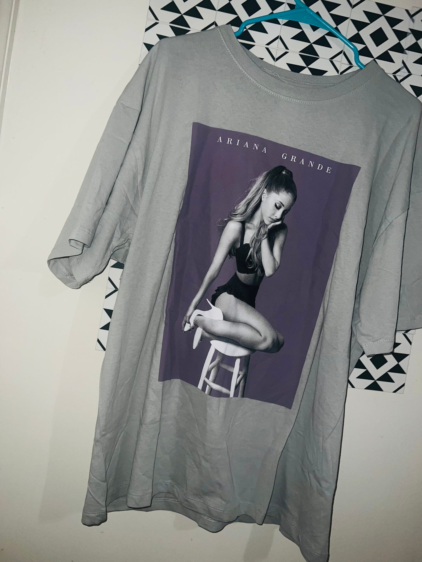 Ariana Grande Oversized Distressed Tee