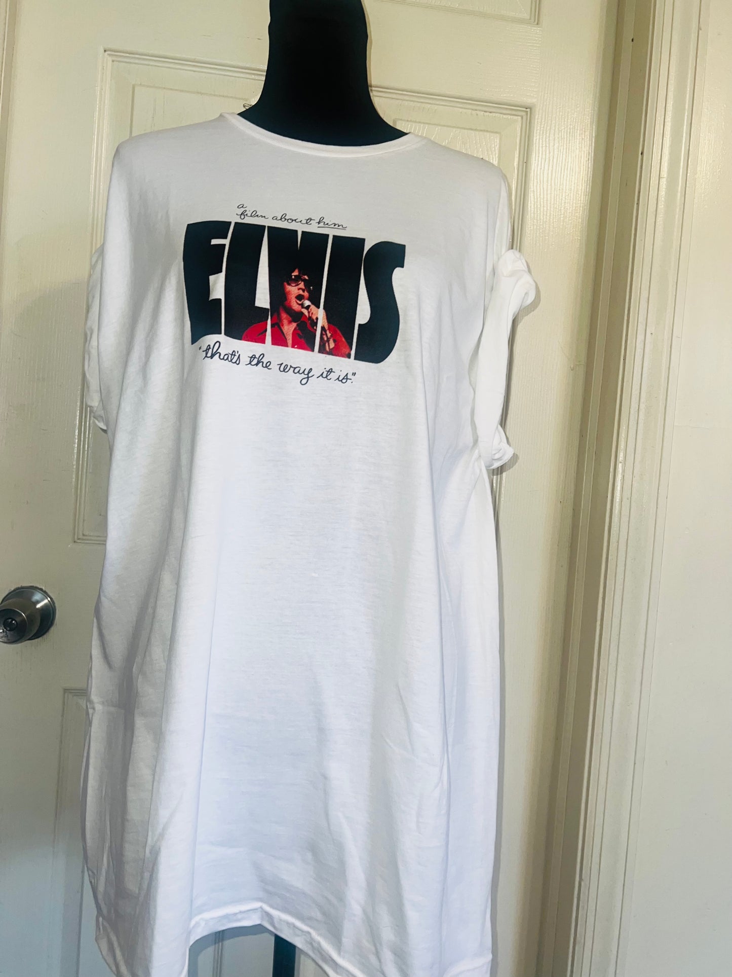 Elvis Double Sided Oversized Distressed Tee