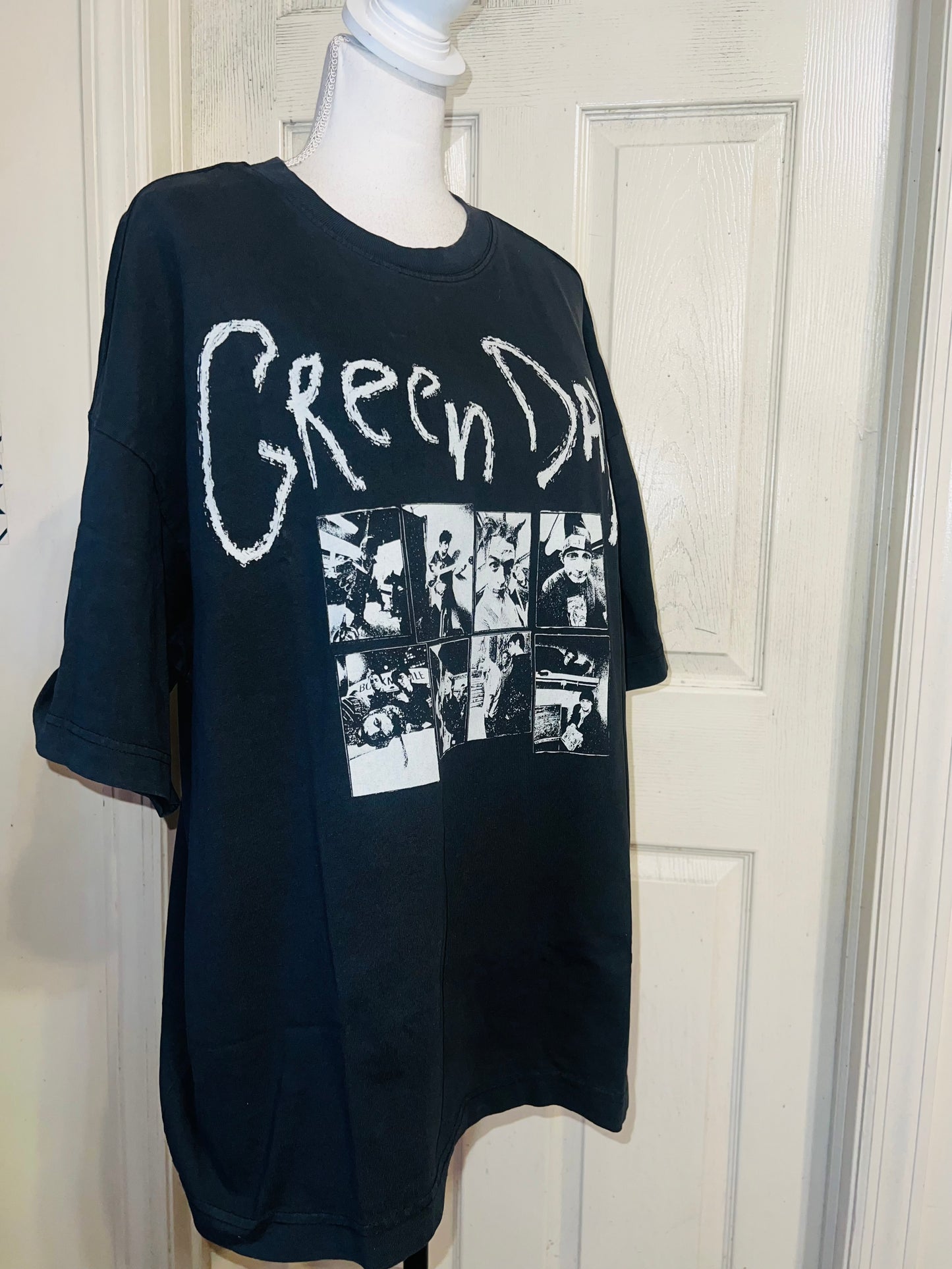 Green Day Oversized Distressed Tee