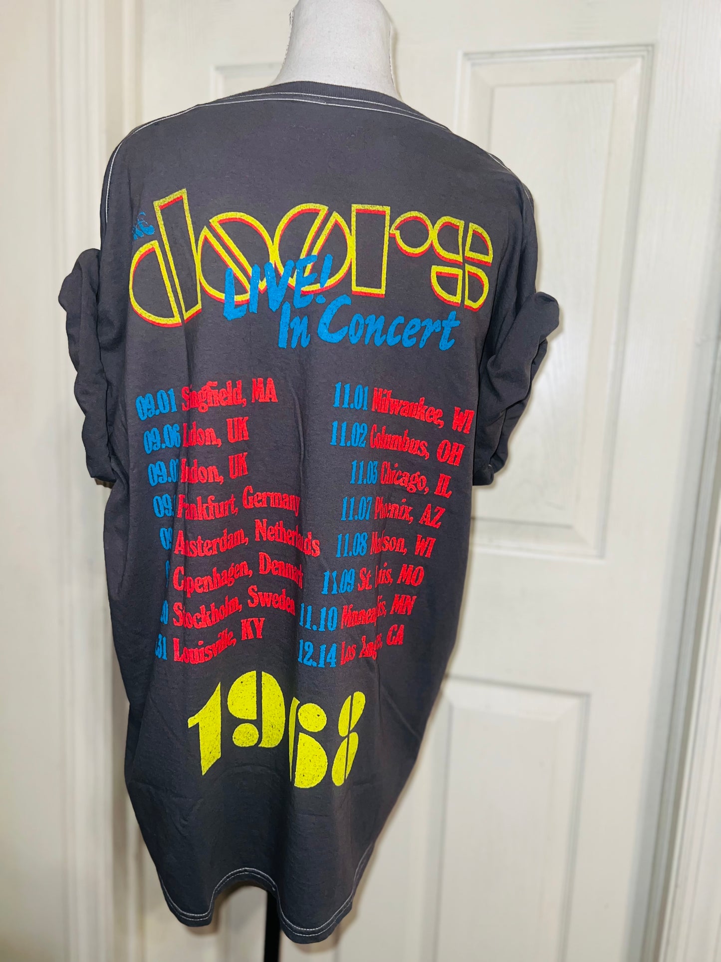 The Doors Double Sided Oversized Distressed Tee