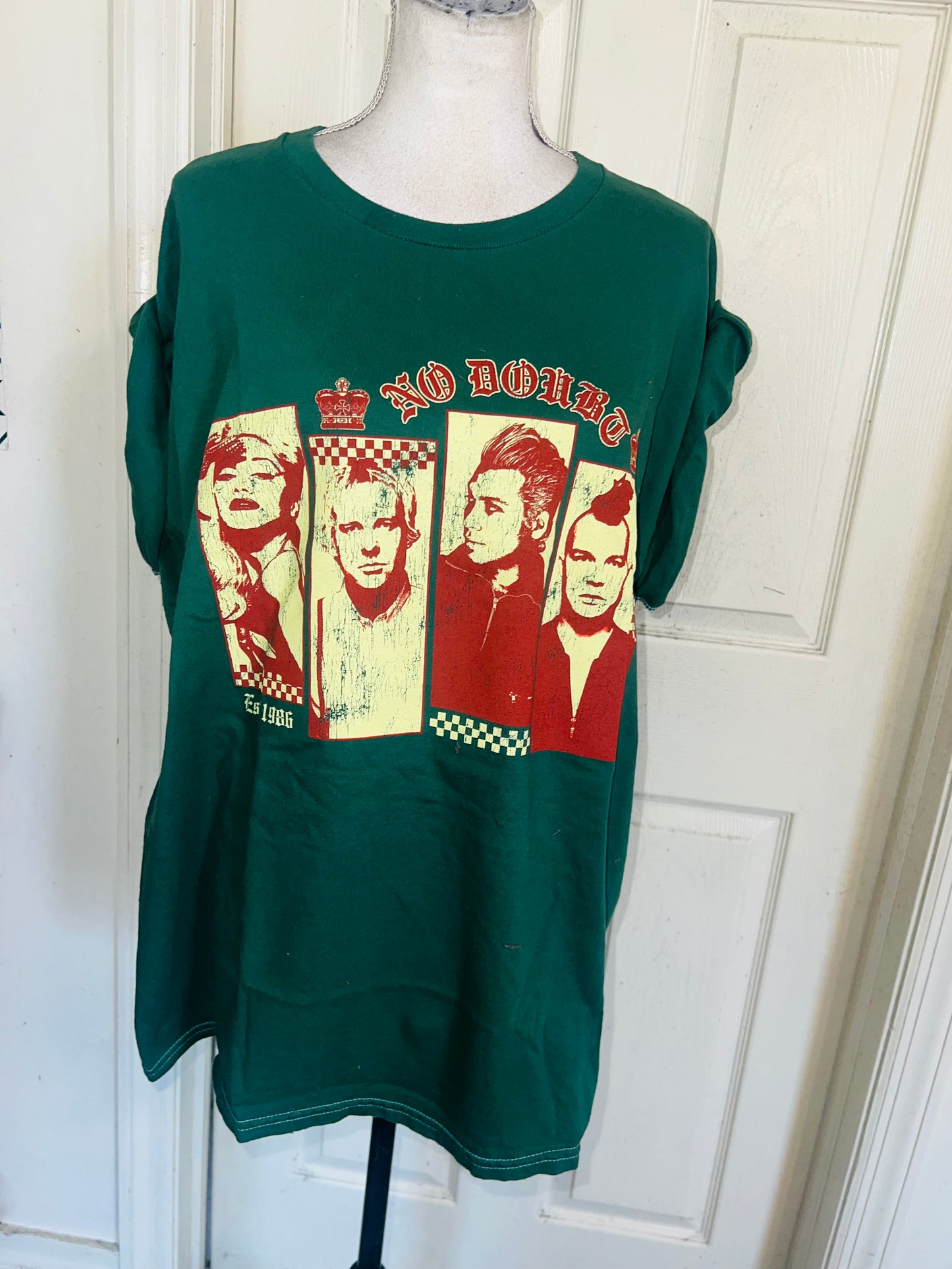 No Doubt Oversized Distressed Tee