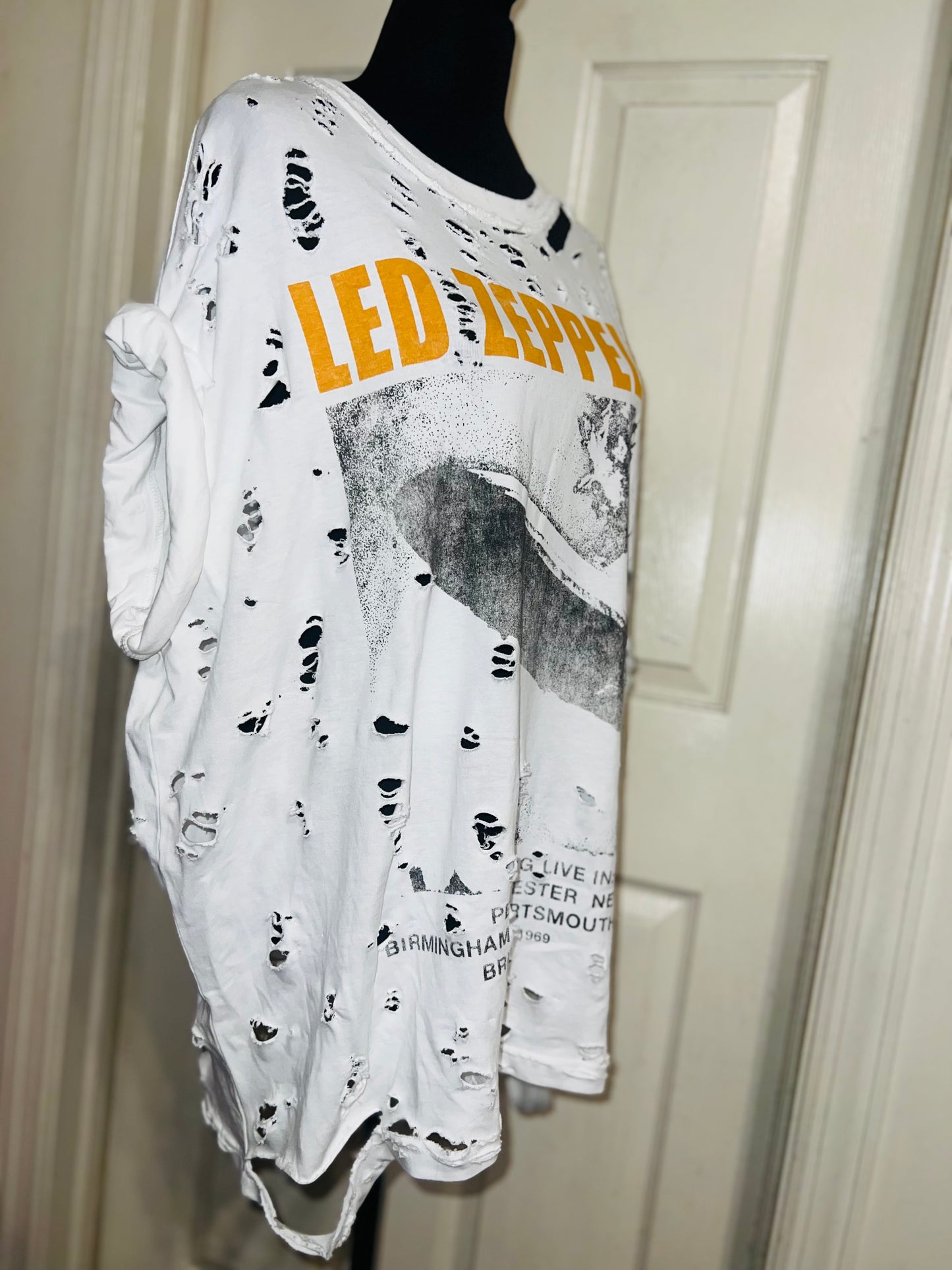 Led Zeppelin Oversized Distressed Tee