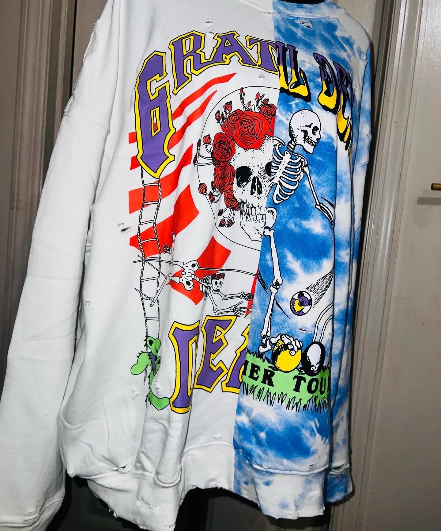 Grateful Dead Oversized Split Sweatshirt
