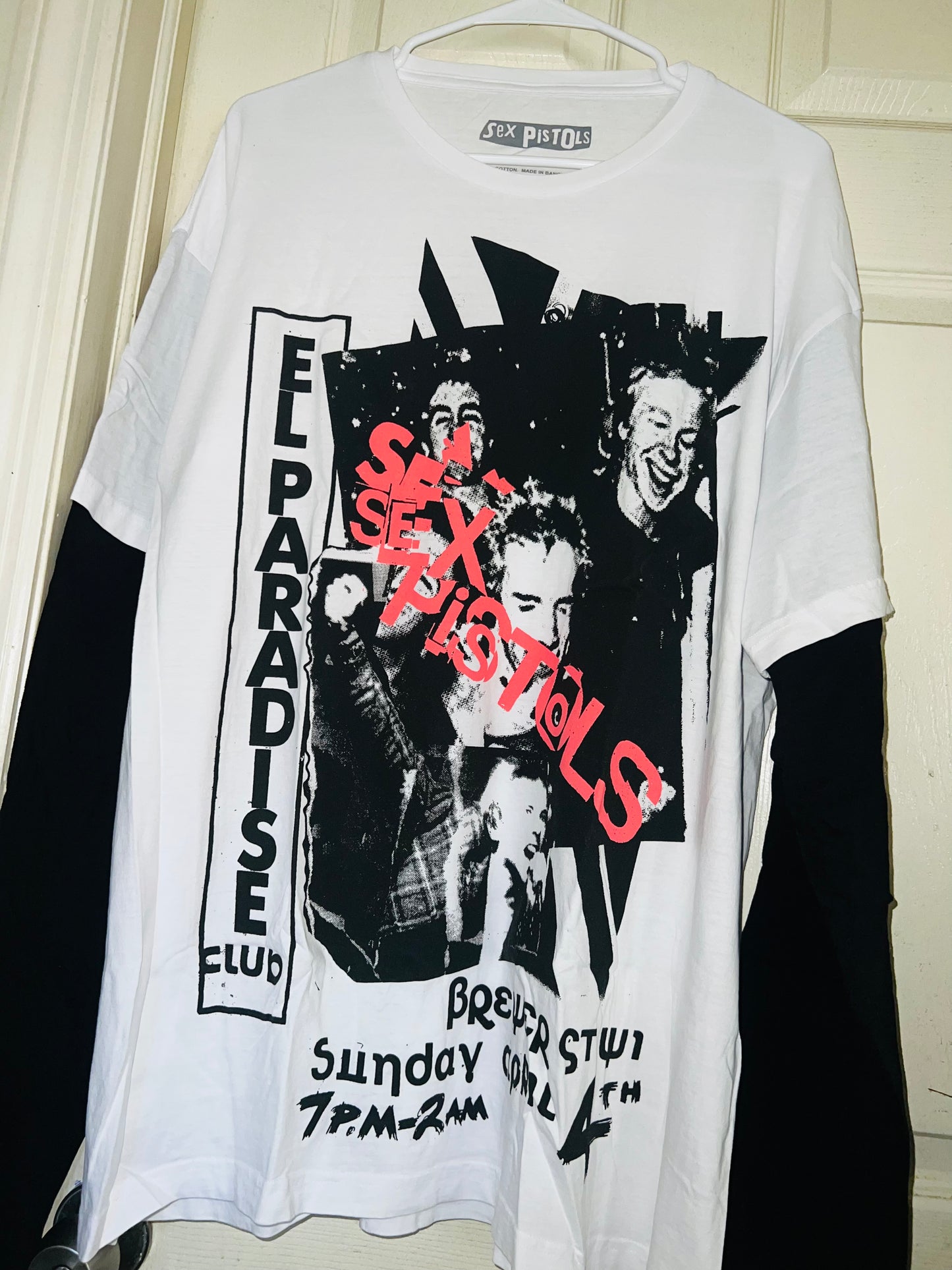 Sex Pistols Double Sided Long Sleeve Oversized Shirt