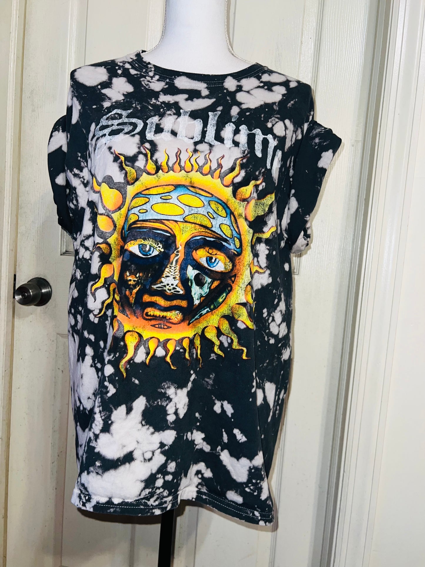 Sublime Tie Dye Oversized Distressed Tee