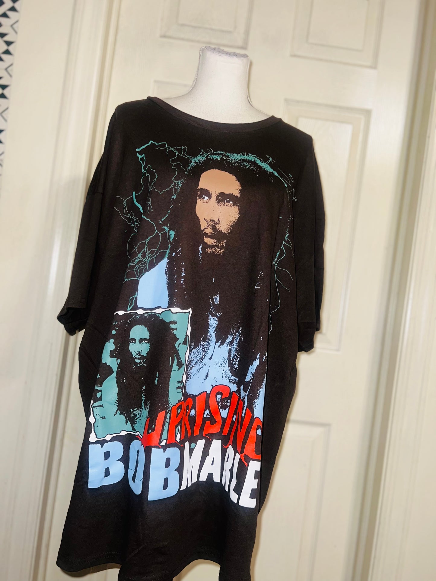 Bob Marley Oversized Distressed Tee