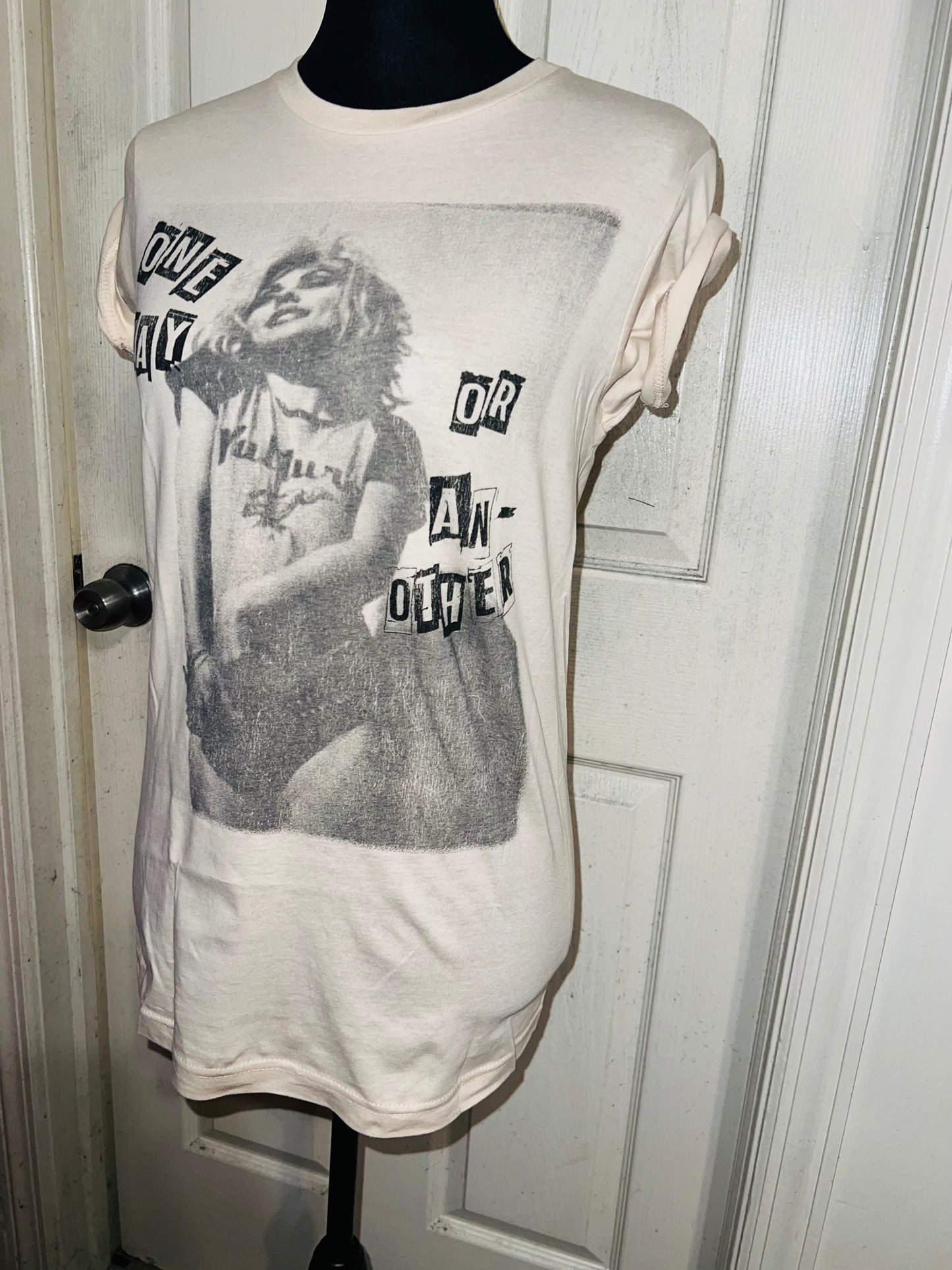 Blondie Oversized Distressed T-Shirt