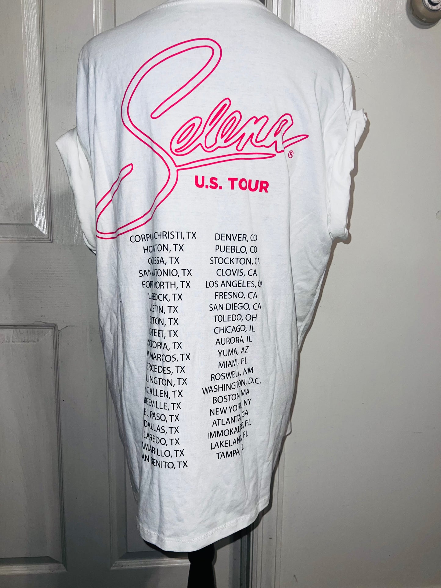 Selena Double Sided Oversized Distressed Tee