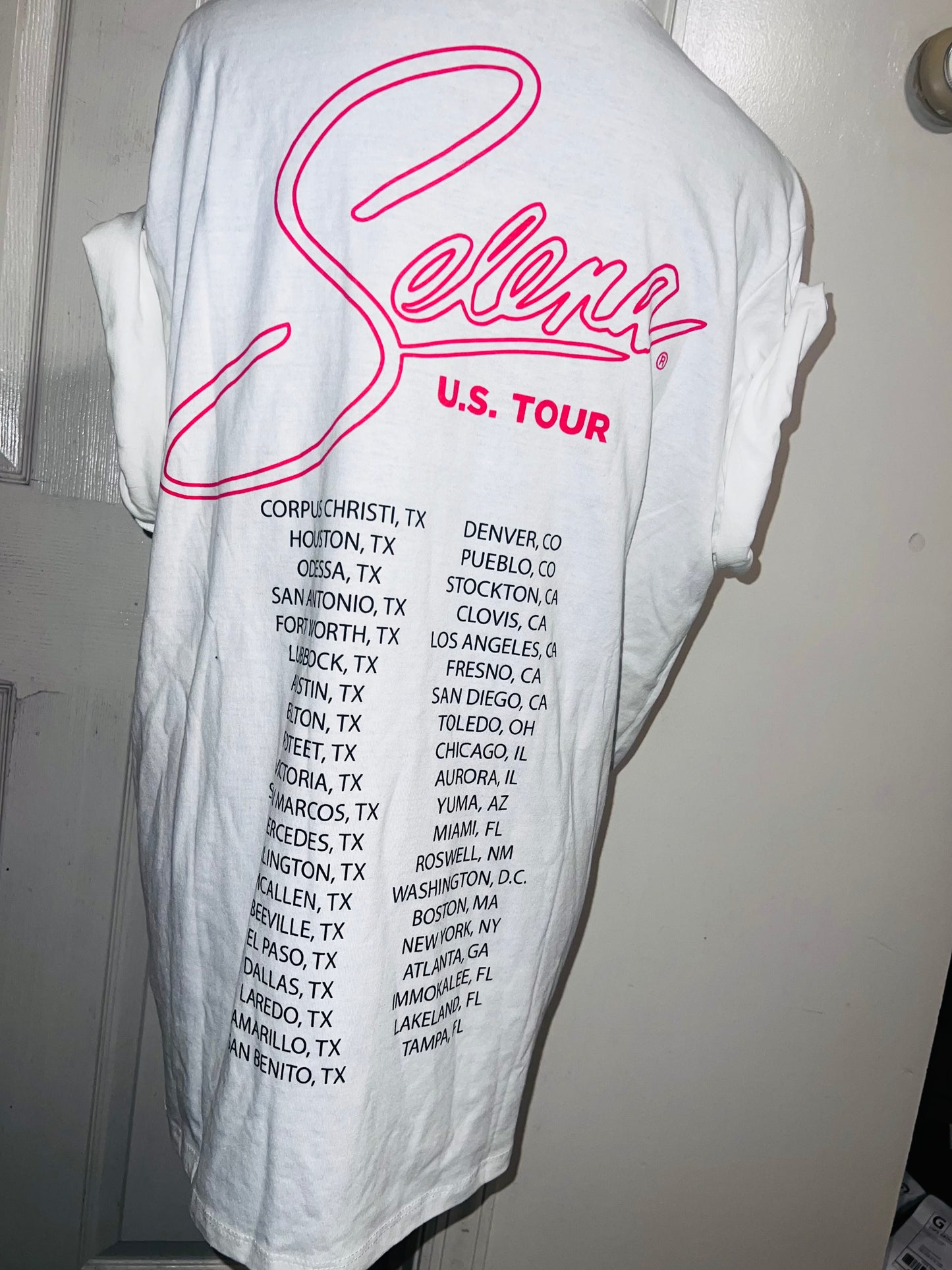 Selena Double Sided Oversized Distressed Tee