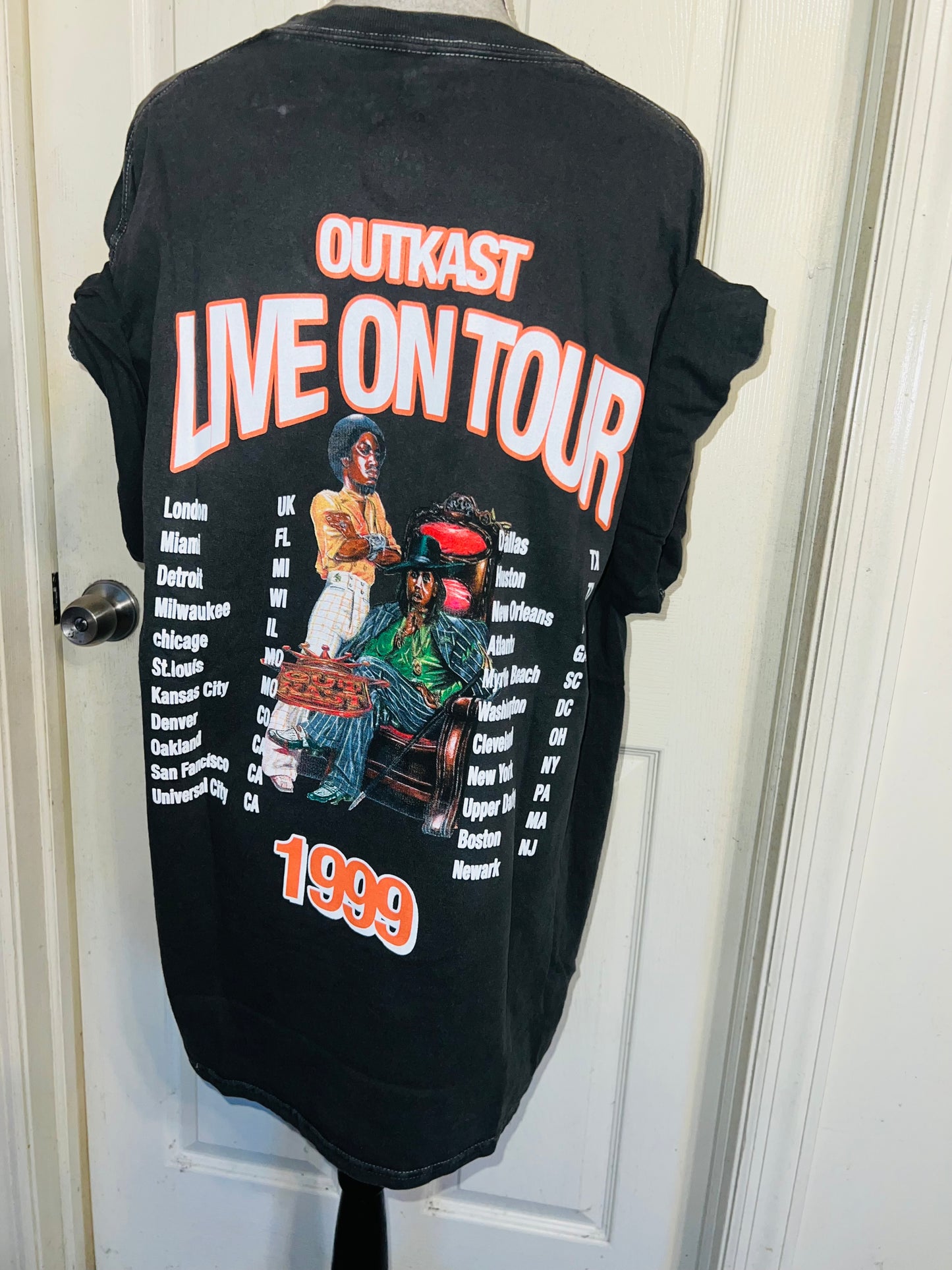 OutKast Double Sided Oversized Distressed Tee