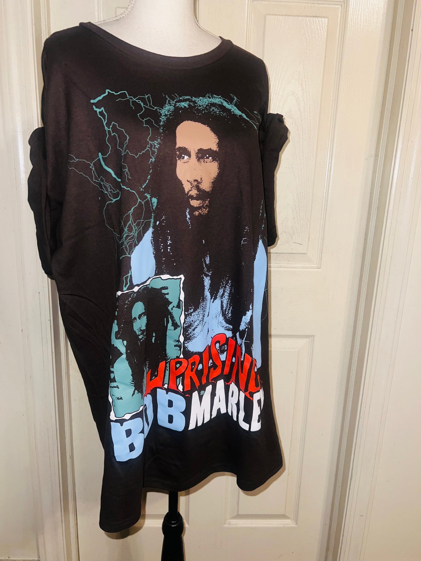Bob Marley Oversized Distressed Tee