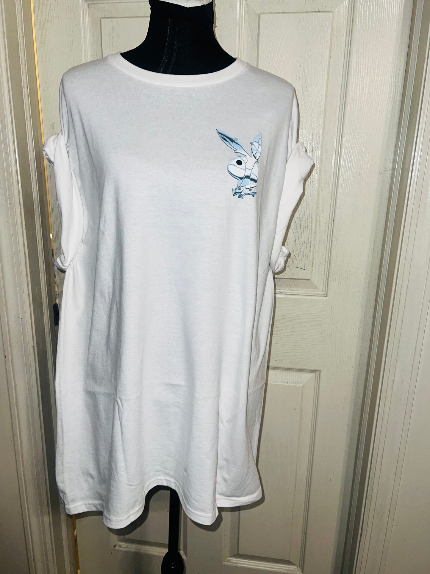 Playboy Double Sided Oversized Distressed Tee