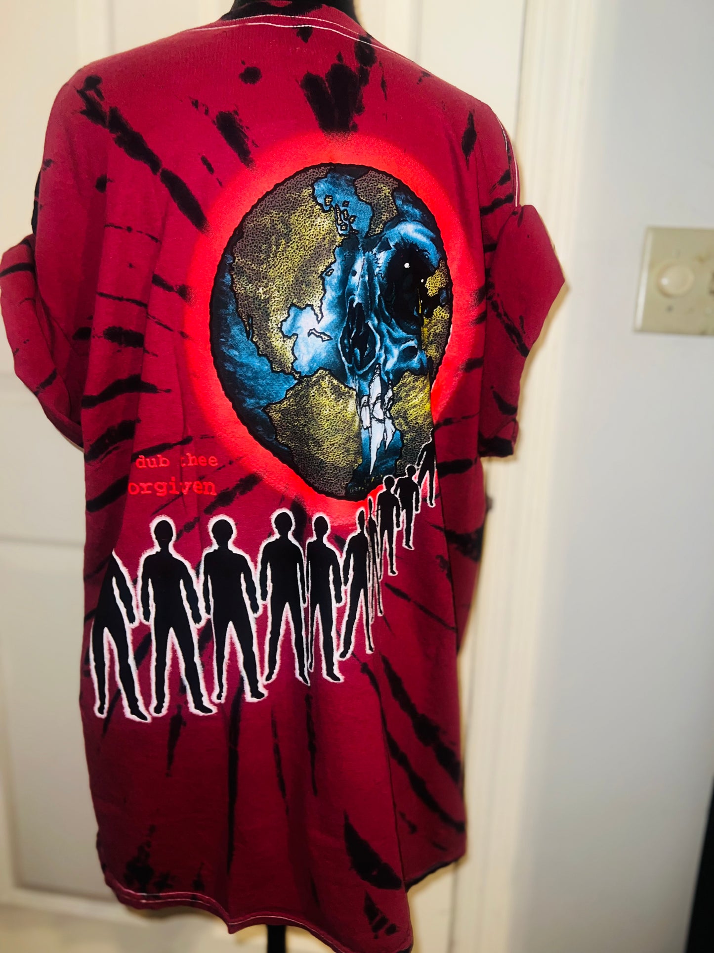 Metallica Tie Dye Double Sided Oversized Tee