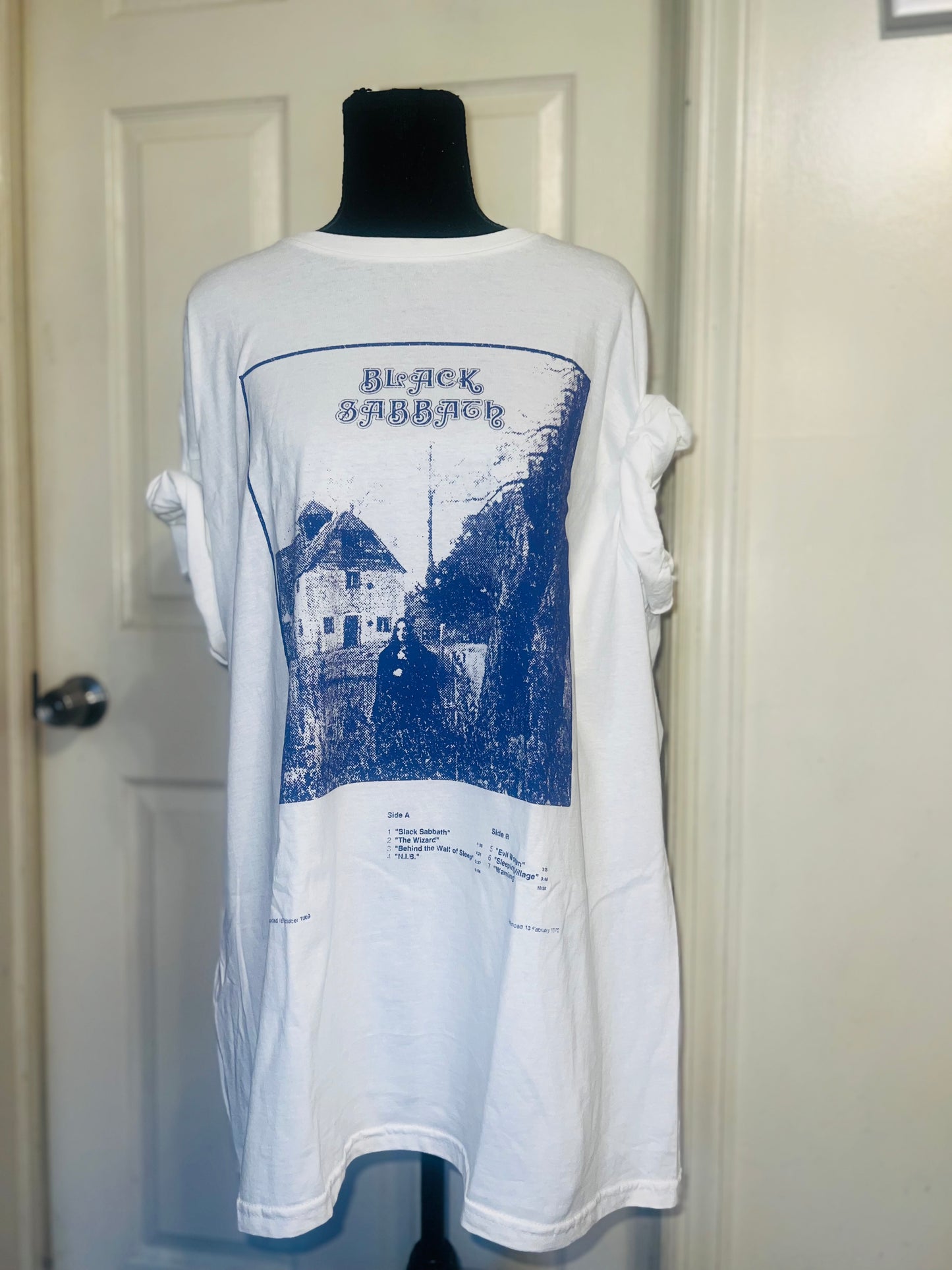 Black Sabbath Oversized Distressed Tee