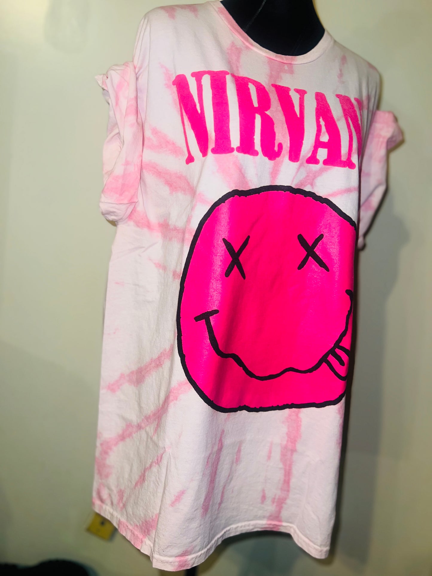 Nirvana Oversized Distressed Tee