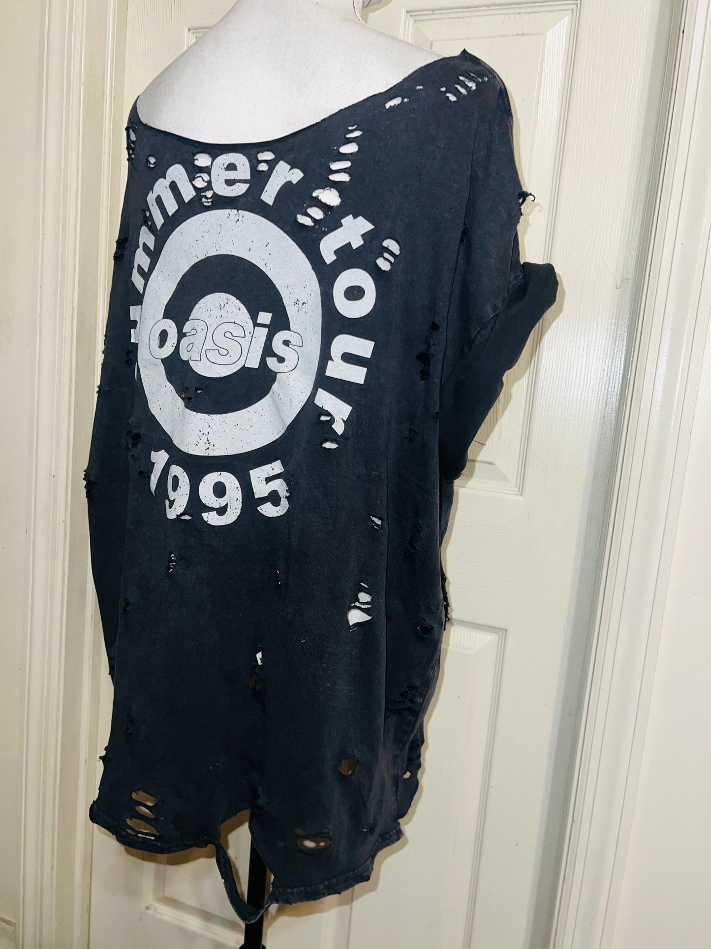 Oasis Double Sided Oversized Distressed Tee