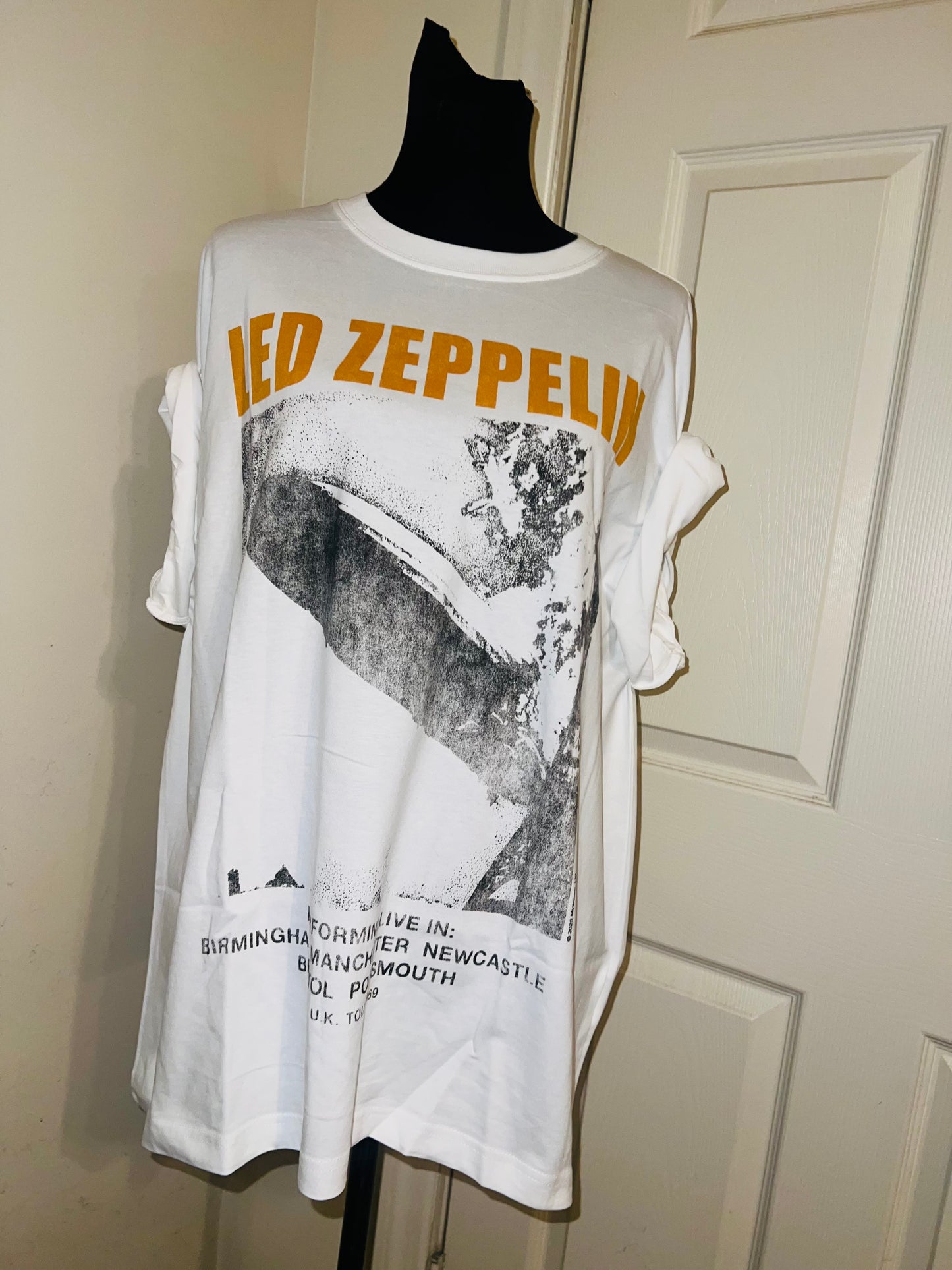Led Zeppelin Oversized Distressed Tee