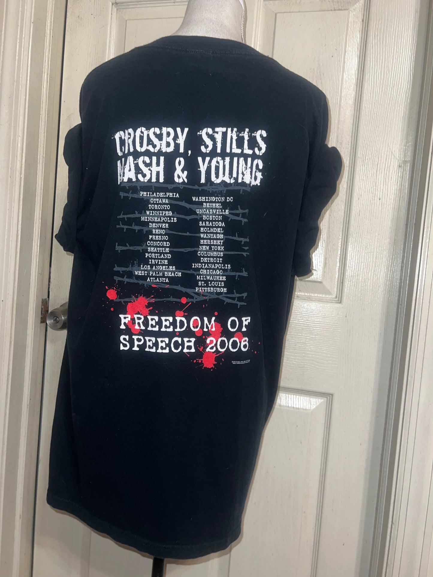 Crosby, Stills, Nash & Young Double Sided Vintage Tee