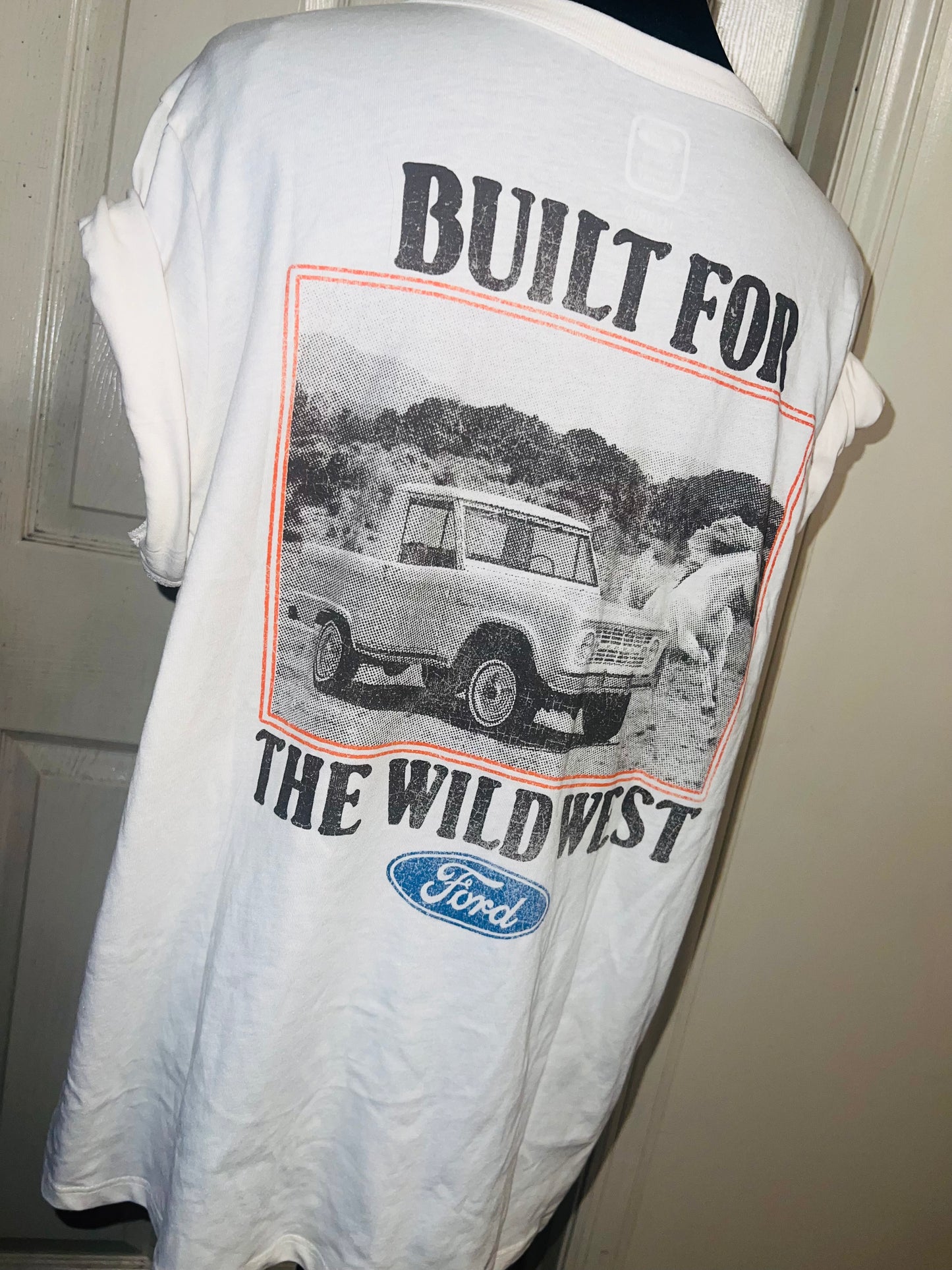 Ford Bronco Wild West Double Sided Distressed Tee