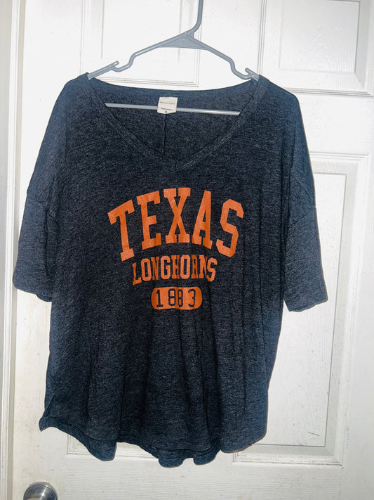Texas Longhorns Vintage Oversized Distressed Tee