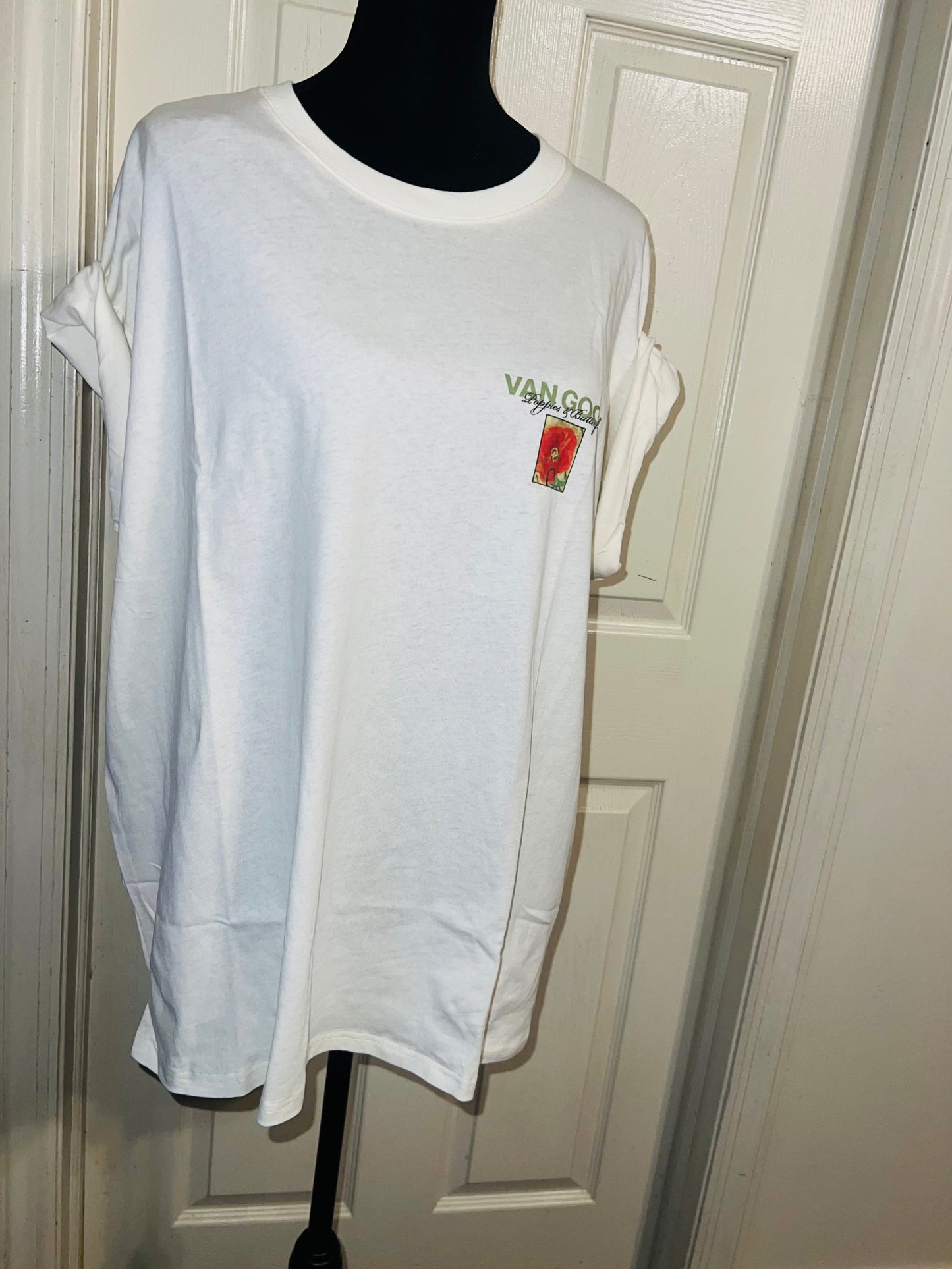 Vincent Van Gogh Double Sided Oversized Distressed Tee