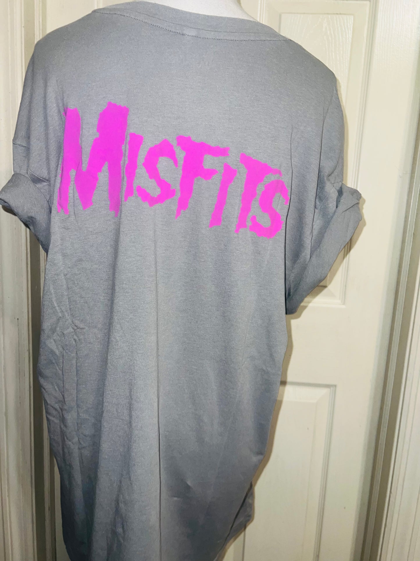 Misfits Double Sided Oversized Distressed Tee